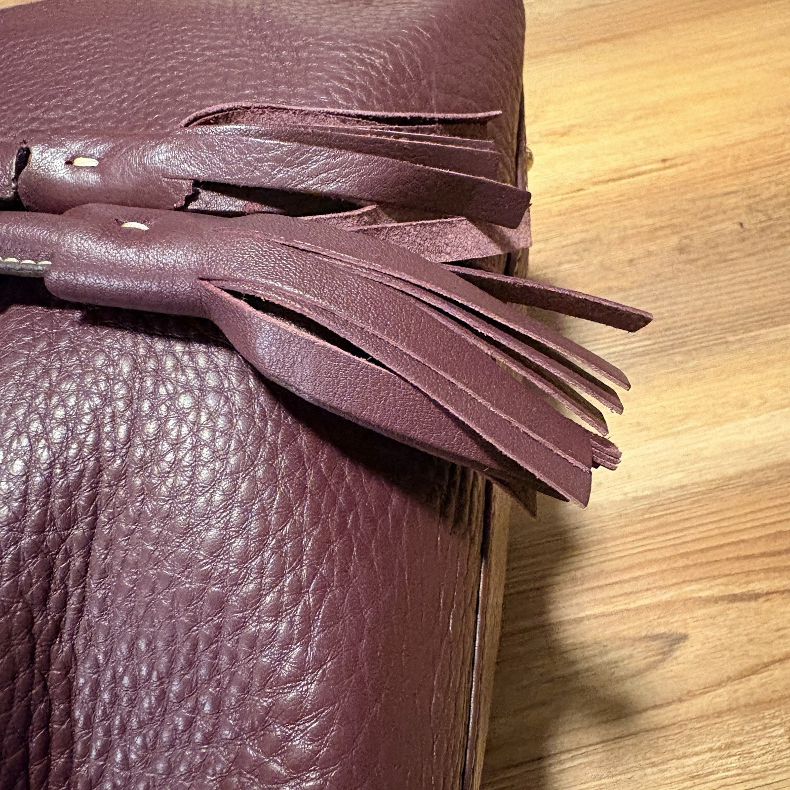 NWT Dooney & Bourke Handle Grommet Drawstring Bag Grape Purple Leather 2P770 GP