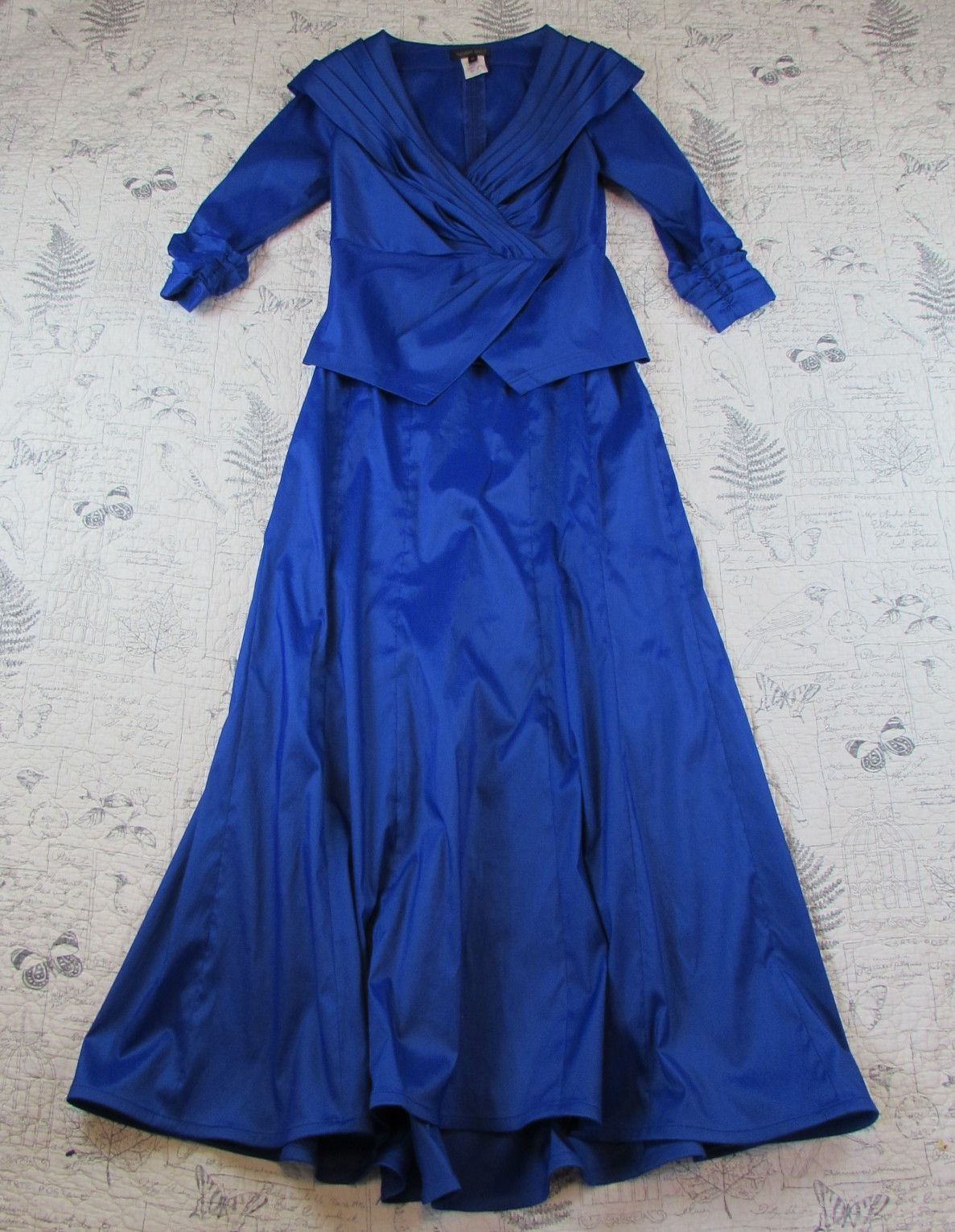 NEW Tadashi Shoji Evening 2 Piece Skirt Blouse Formal Taffeta Mother Bride 12 14