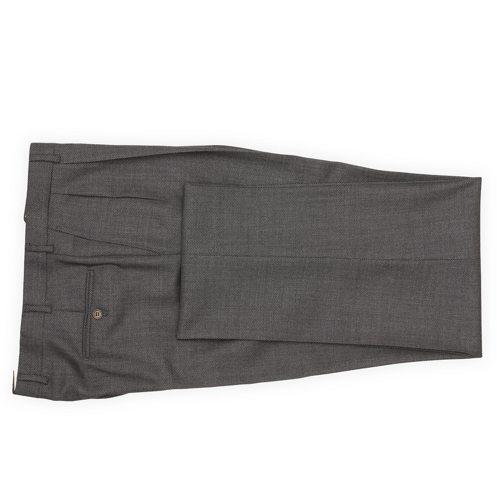 SARTORIA PARTENOPEA Gray Birdseye Handmade Suit EU 58 NEW US 46 48