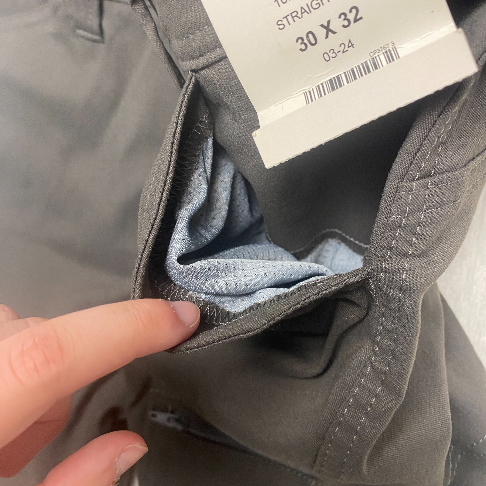 Wrangler All Terrain Cargo Pants Mens 30×32 Gray 2 Way Stretch Straight UPF 50