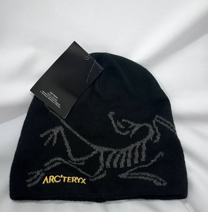 NWT Arc’teryx Bird Head Toque Beanie Hat Black Winter Cap