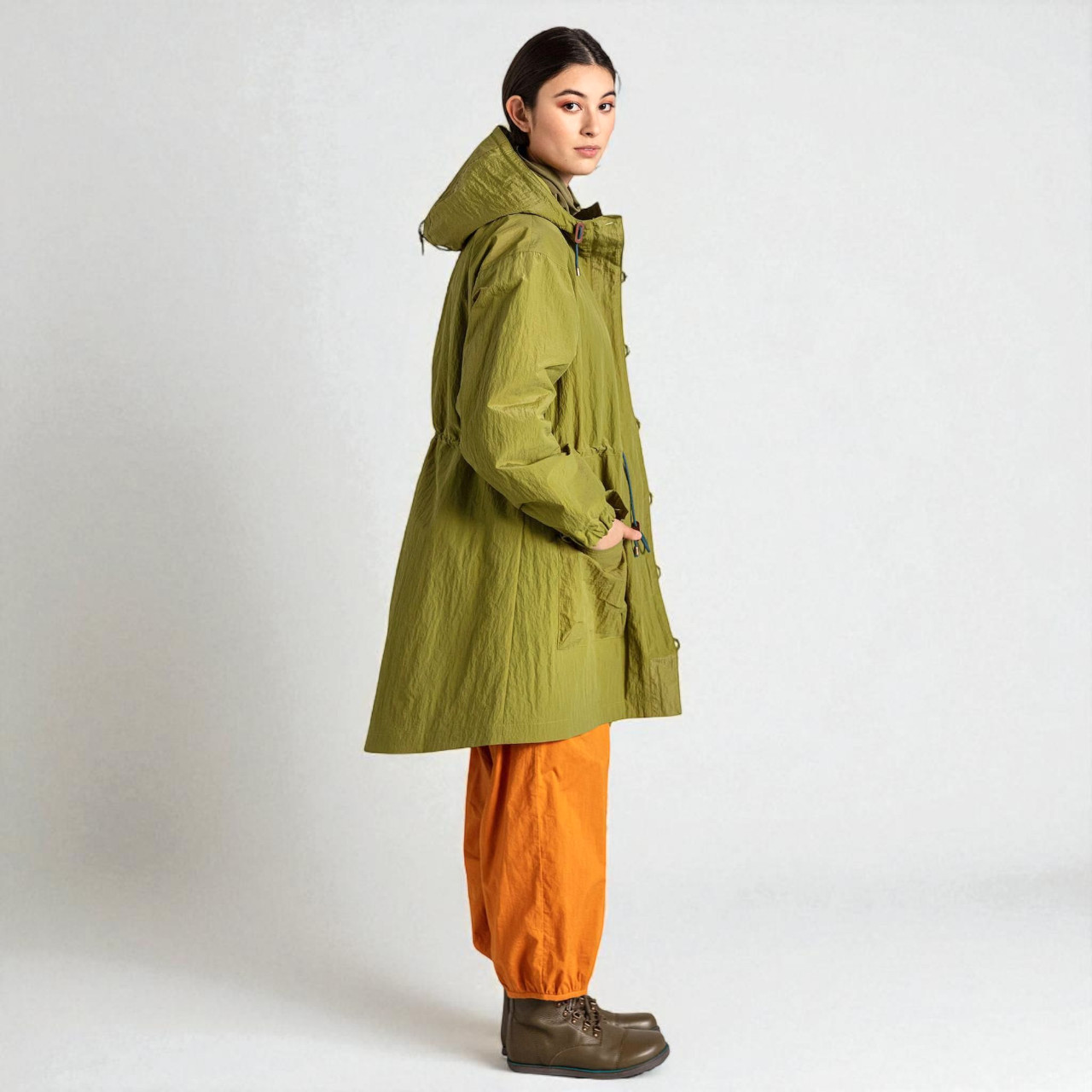Gudrun Sjoden apple green rare Fiona full zill parka w’s M NWOT