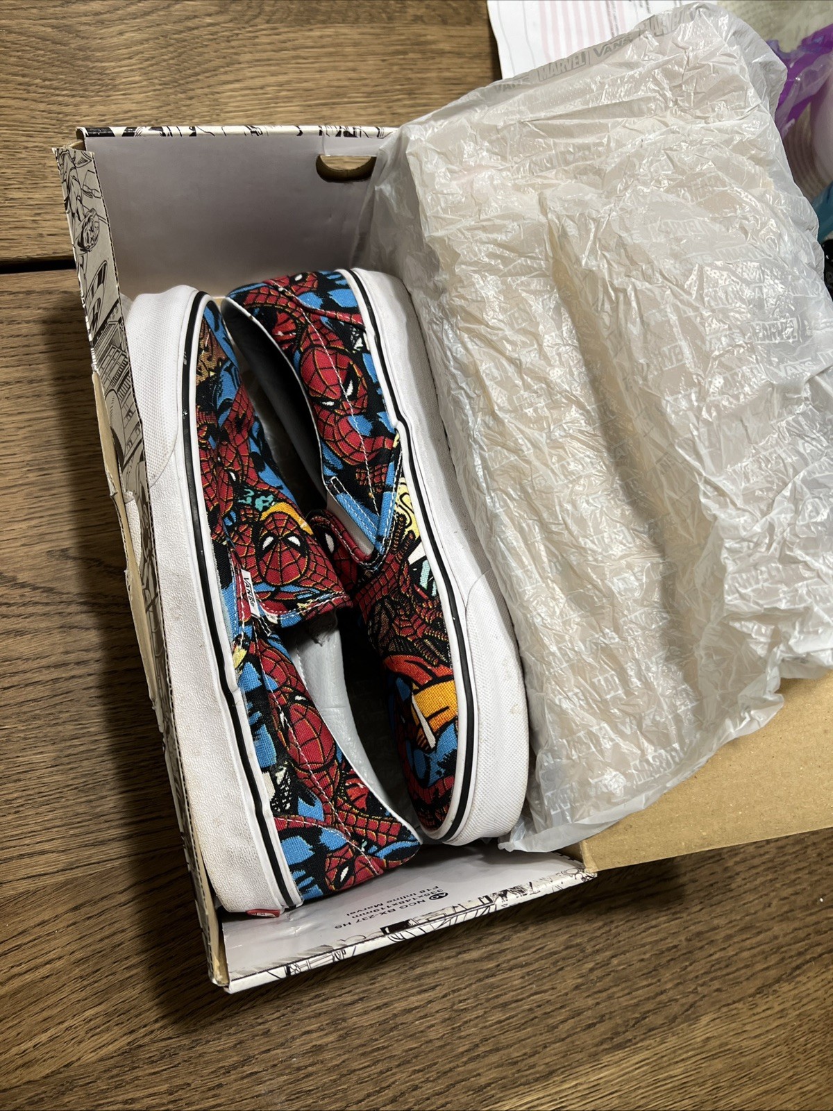 Vans Classic Slip-on X Marvel Spiderman US Men 10 Original Box included