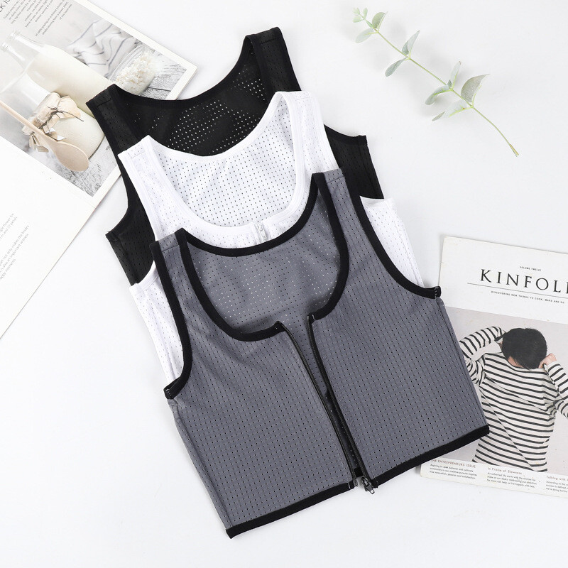 Trans Lesbian Tomboy Strengthen Flat Chest Binder Short Vest Breast Cover