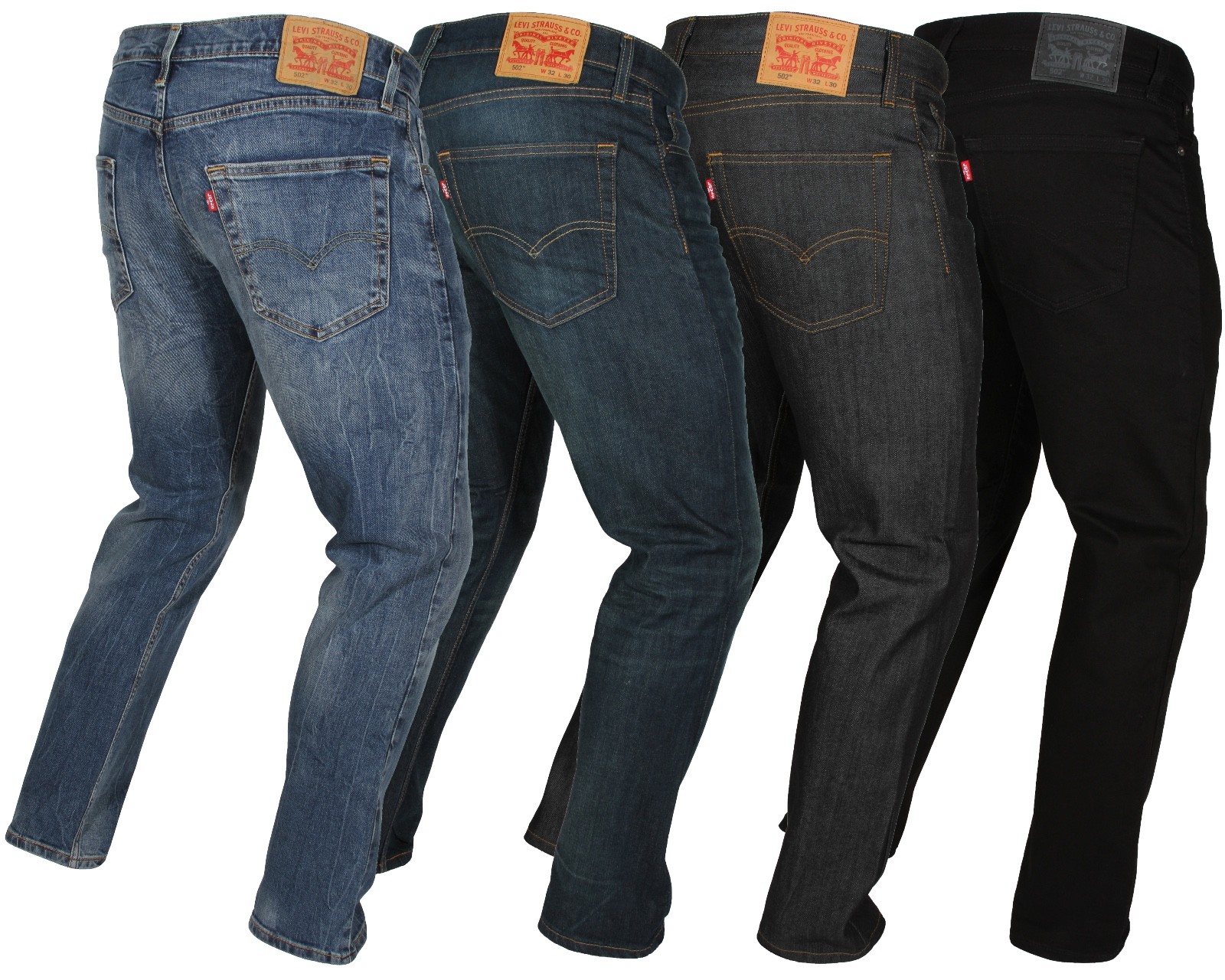 Levi’s Mens 502 Regular Tapered Fit Jeans