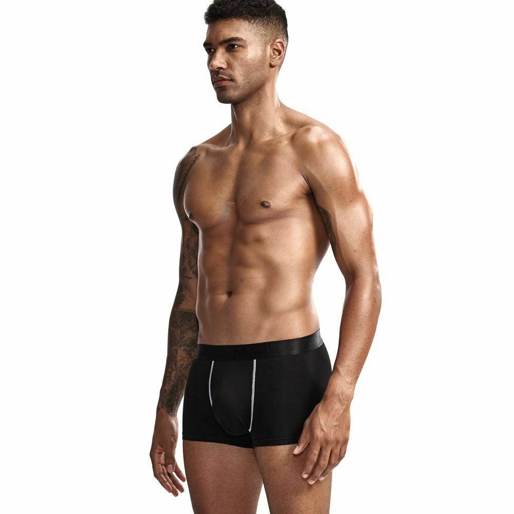 6 Pack- Mens Jockmail Boxer Trunks Sexy U Pouch Shorts Underwear. Ships from USA