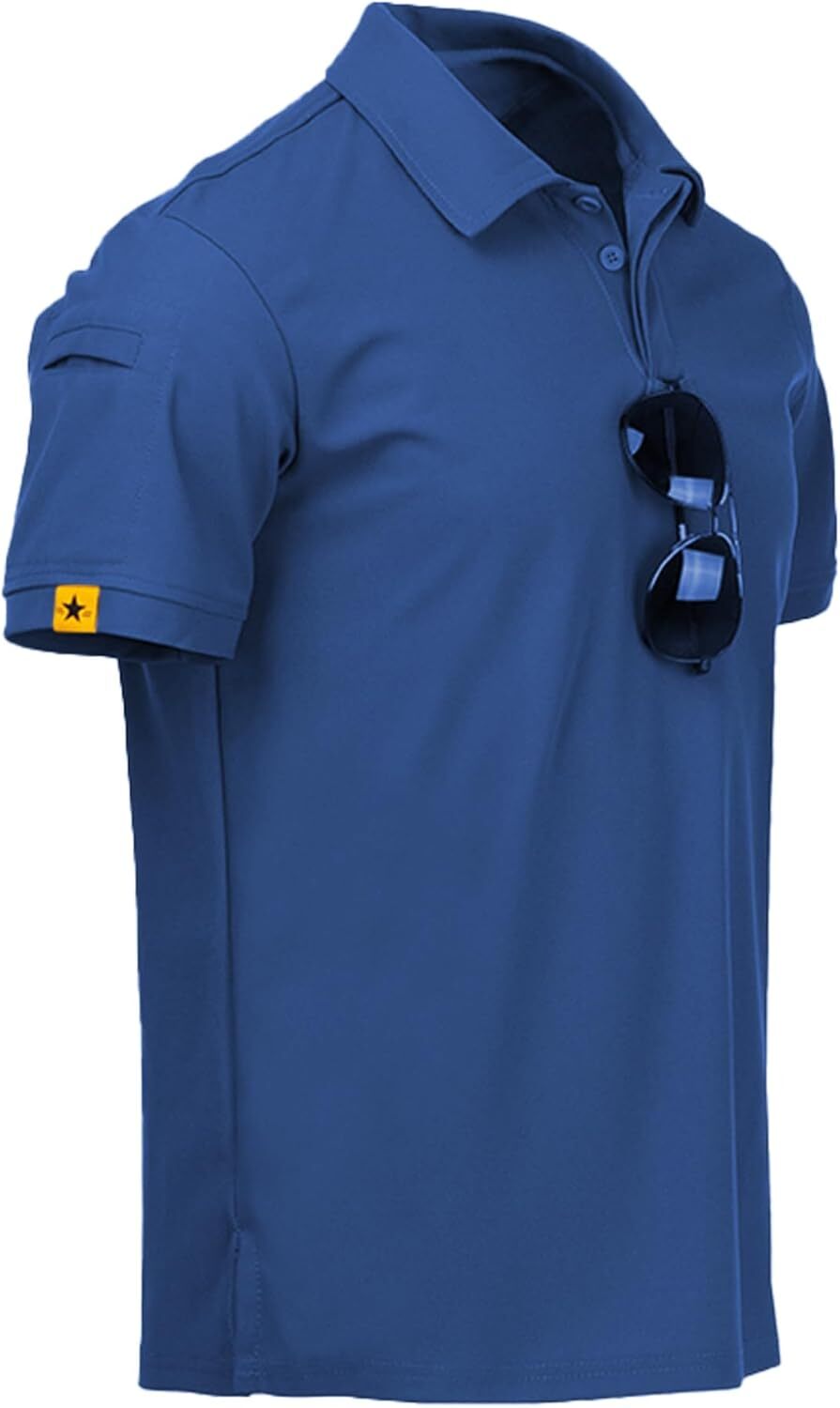 Performance Short Sleeve Polo Shirt for Men Athletic Golf Casual Lightweight