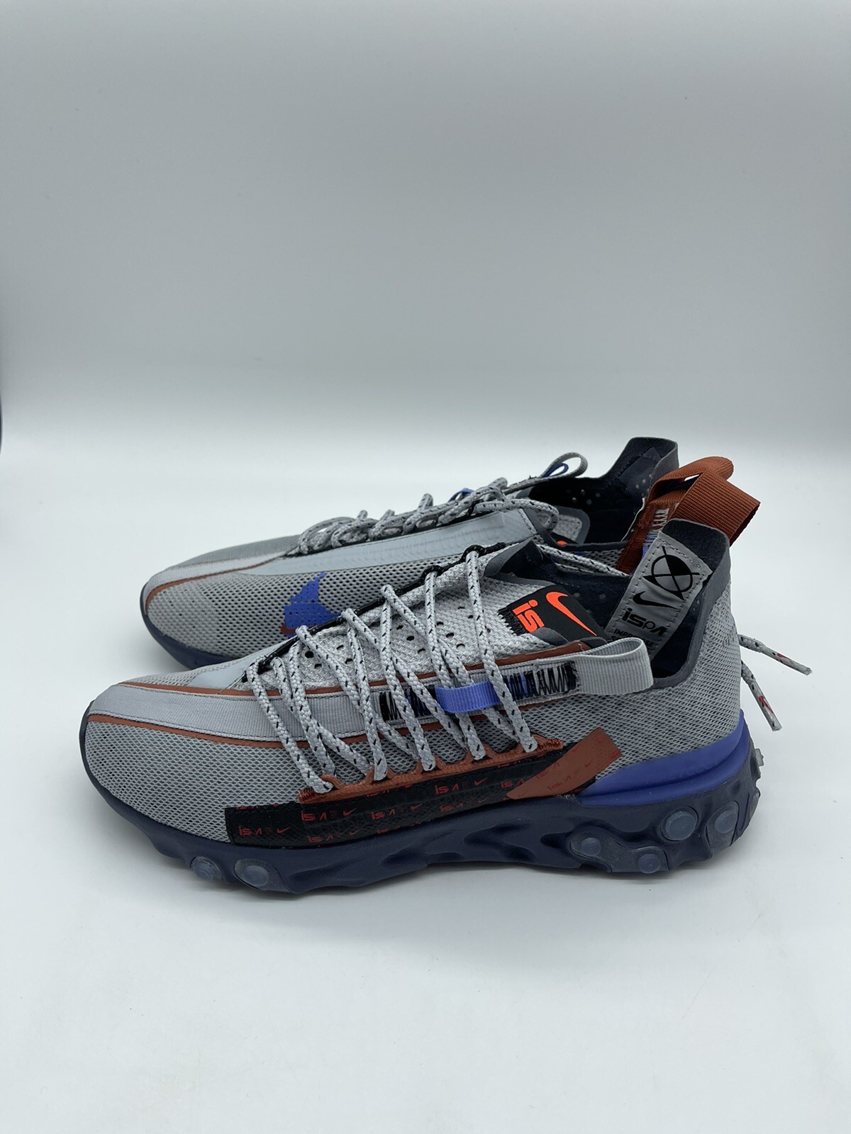 Nike React WR iSPA “Wolf Grey” 2019 US Men Size 5.5 Womens Size 7 Sneakers Shoes