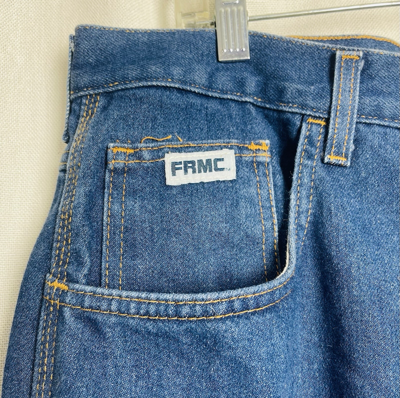 Tyndale FRMC Jeans Mens 38×32 Flame Resistant Workwear Blue Denim Pants F290T