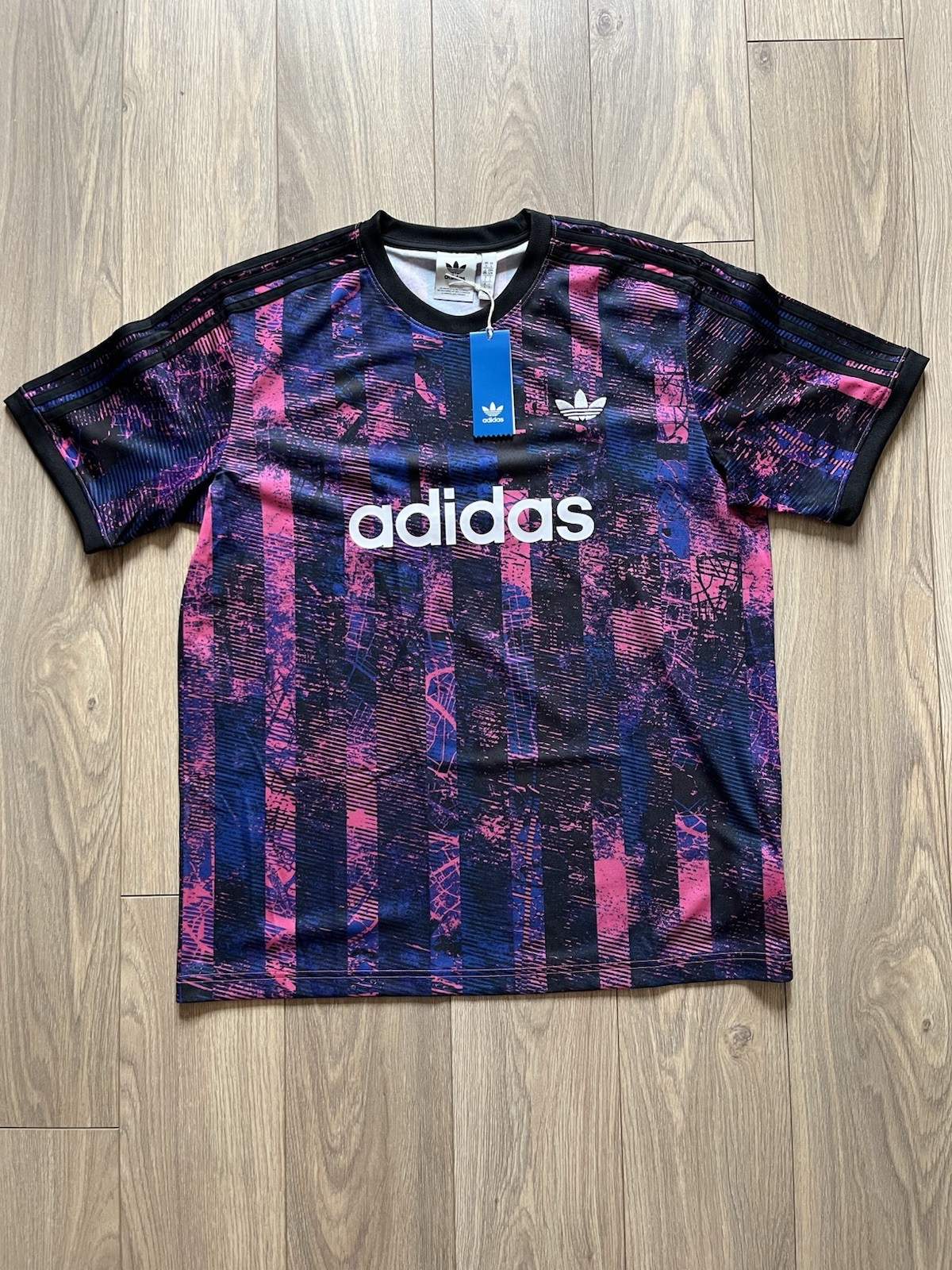 Adidas Originals FTB All Over Print Short Sleeve T-Shirt Mens Large £35 RRP BNWT