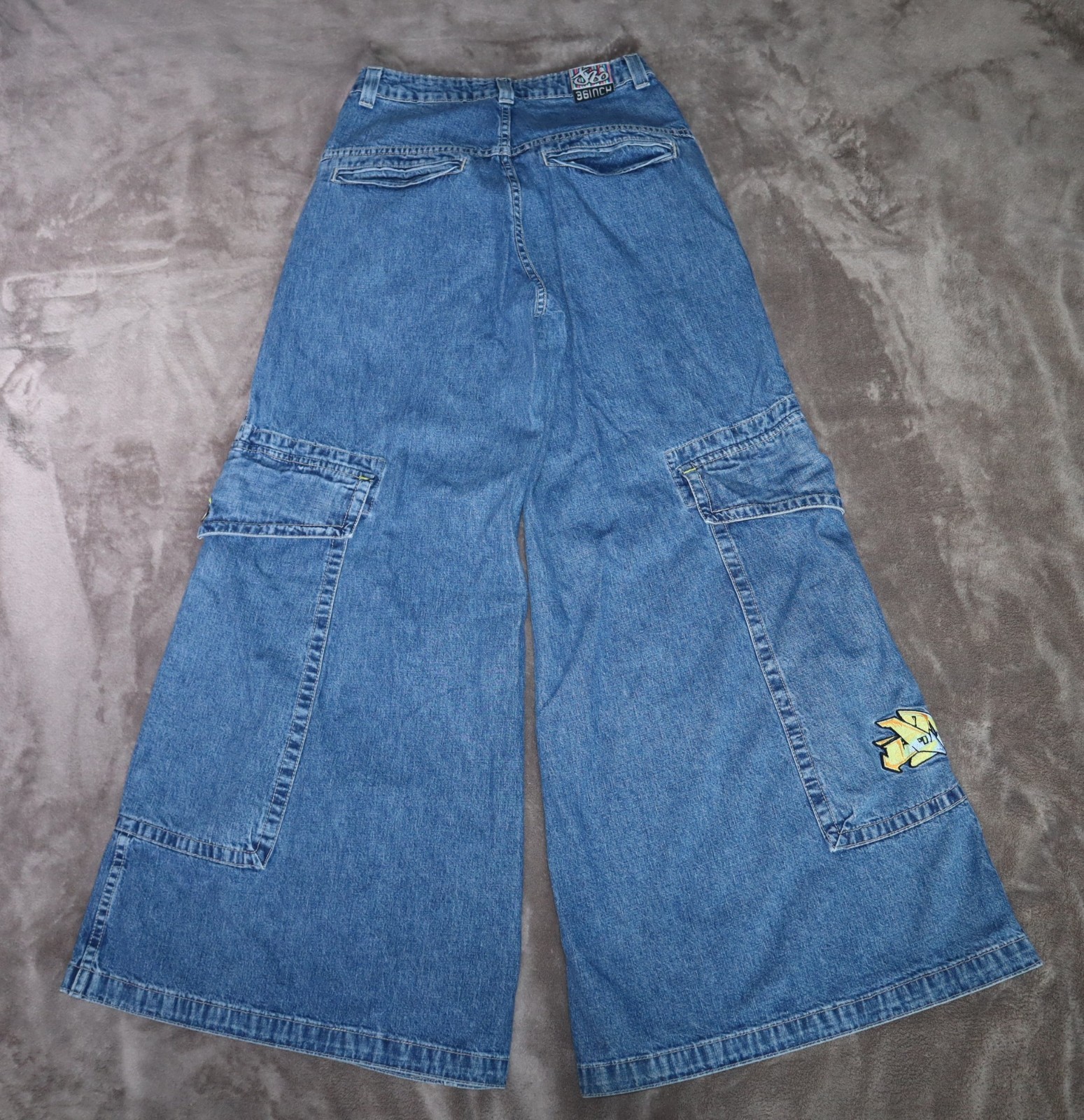 JNCO “GirlyStuff” Lishuz Vintage Jeans Size 7 #1253 – 36″ Leg Opening EXRARE
