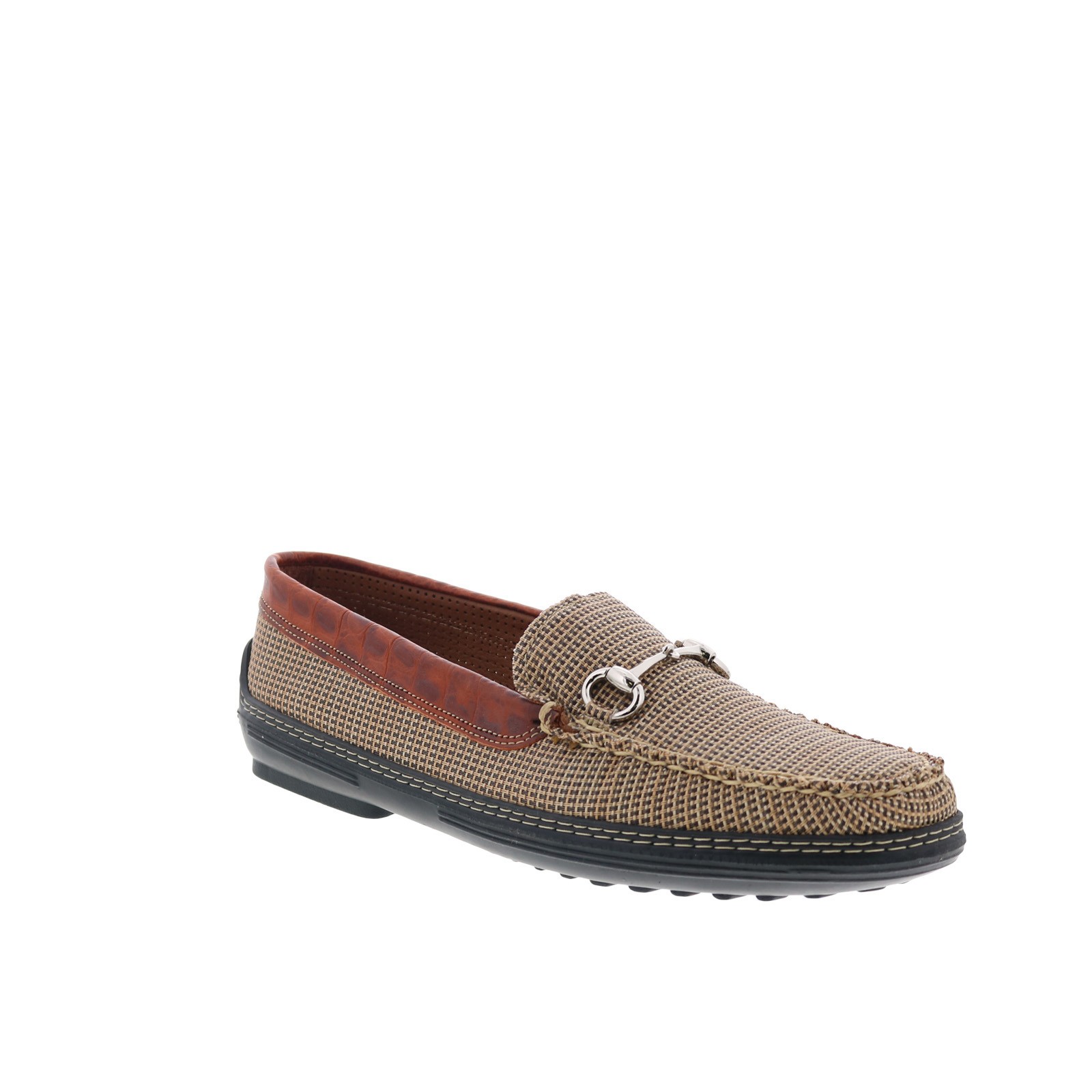 T.B. Phelps Mesh Horse Bit Driver 718-52 Mens Brown Loafers Moccasin Shoes