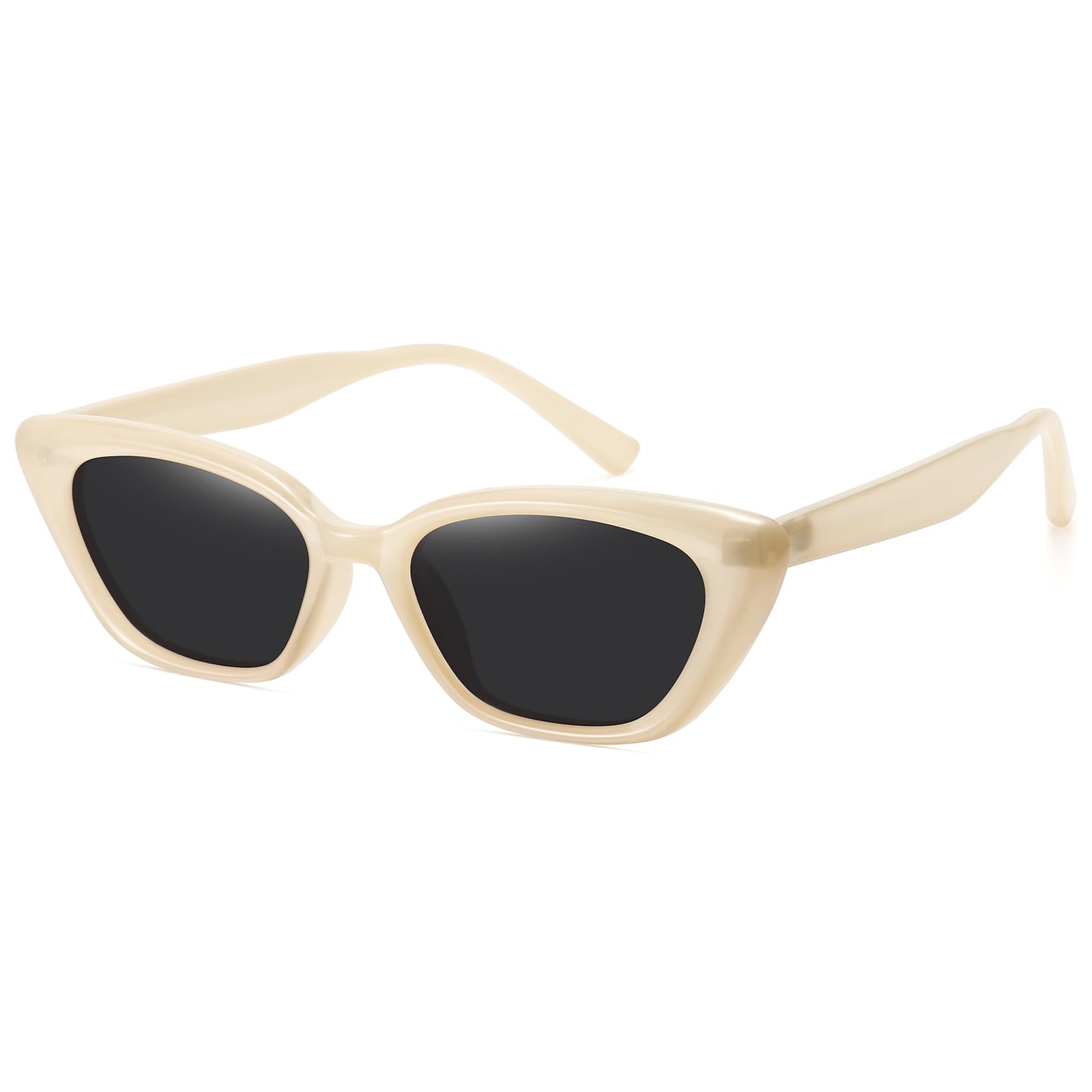 Cat Eye Sunglasses Womens Retro Narrow Trendy Polarized Sunglasses