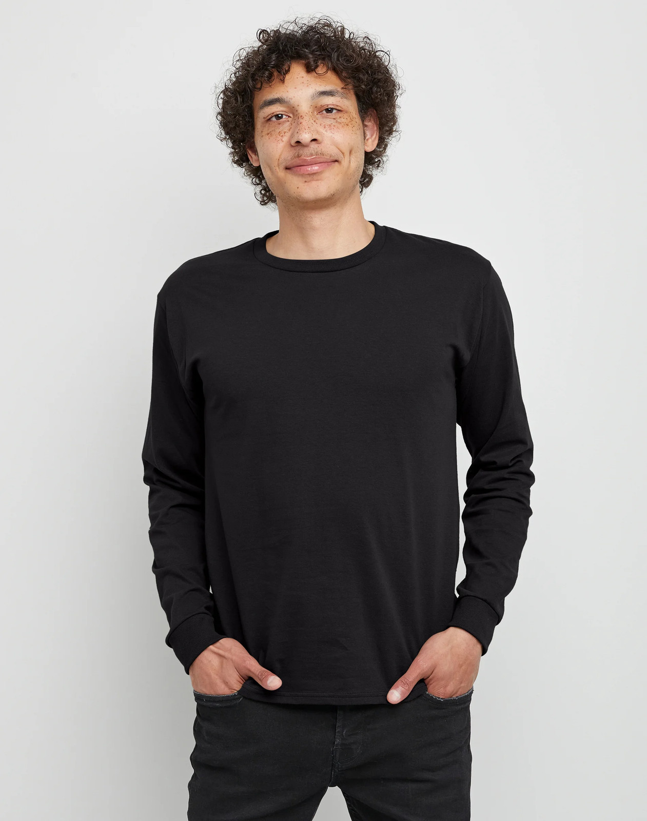 Hanes Essentials Men’s Cotton Long Sleeve T-Shirt, 2-Pack