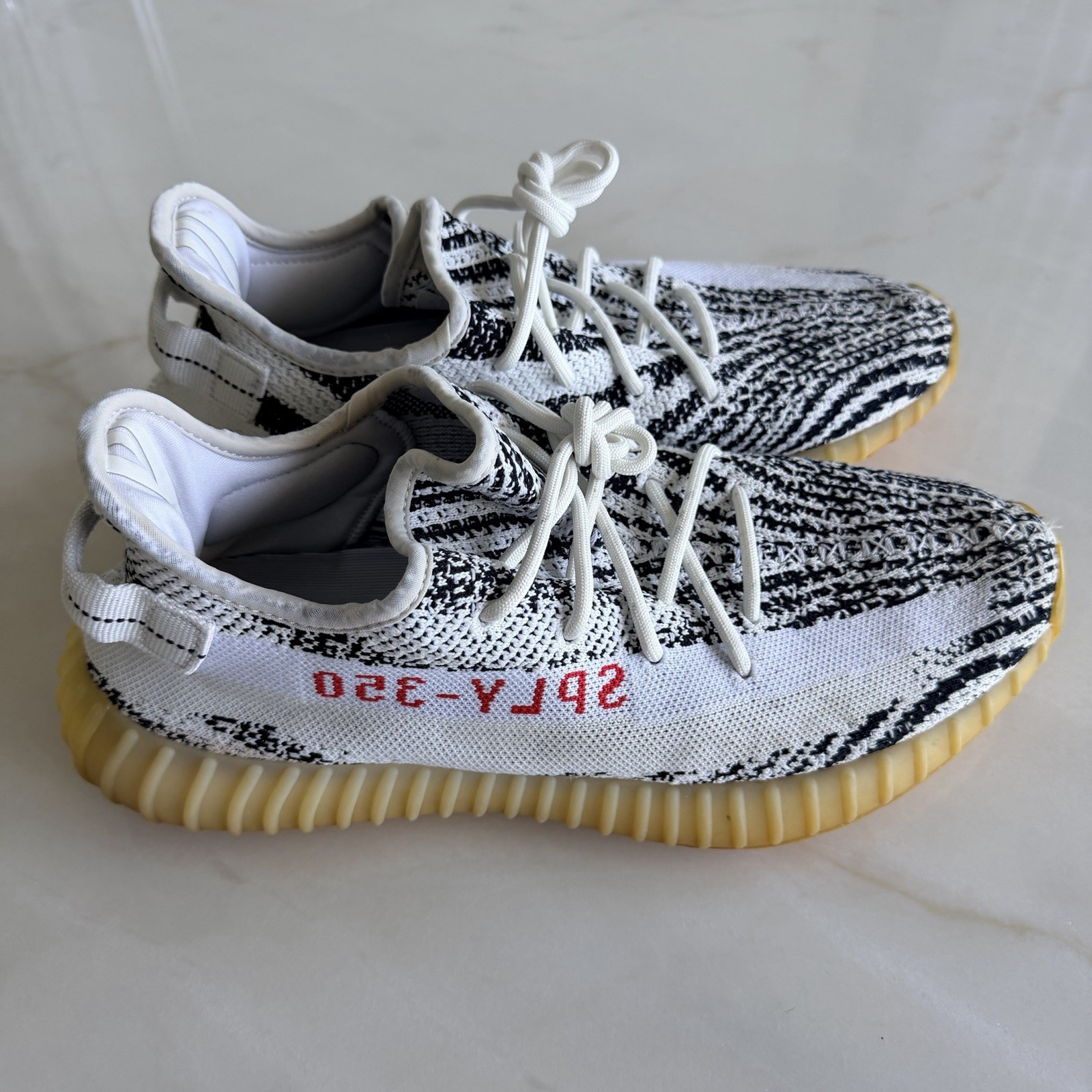 Adidas Yeezy Boost 350 V2 Zebra CP9654 US Size 11.5 White/Black Sneaker