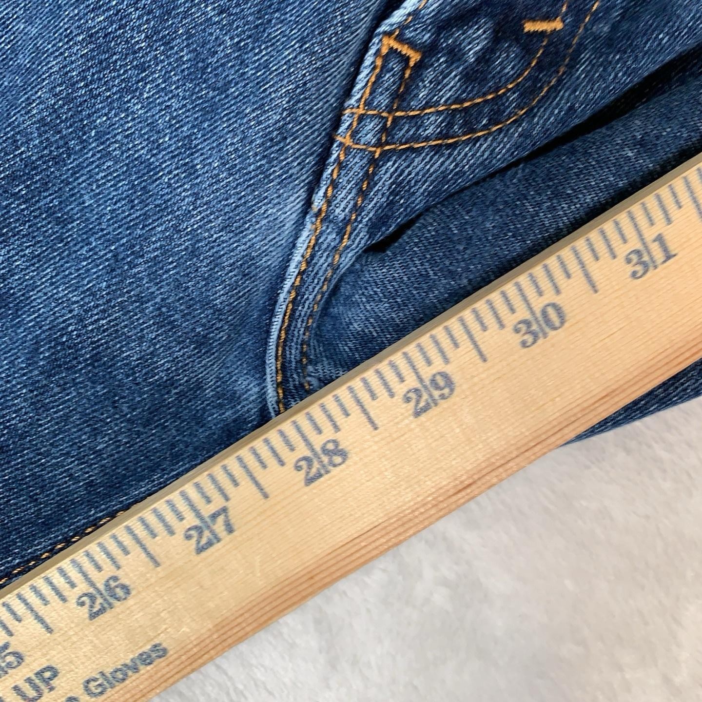 Levis 505 Regular Jeans Mens 36×29 Blue Medium Wash Straight Denim Cotton