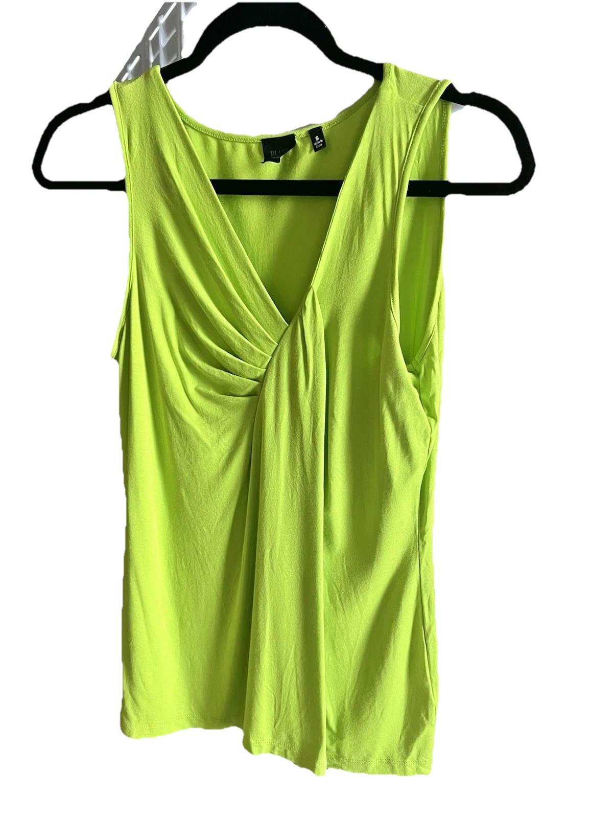 Saks Fifth Ave Women’s Black Label Lime Green Top Size Small