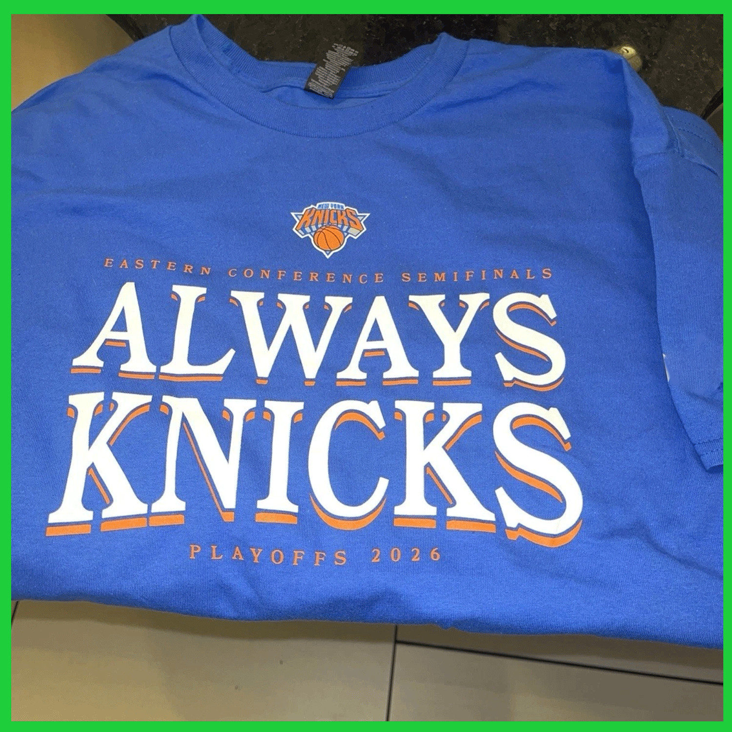 NY Knick$ Shirt SGA 2026 Playoffs Always Basketball