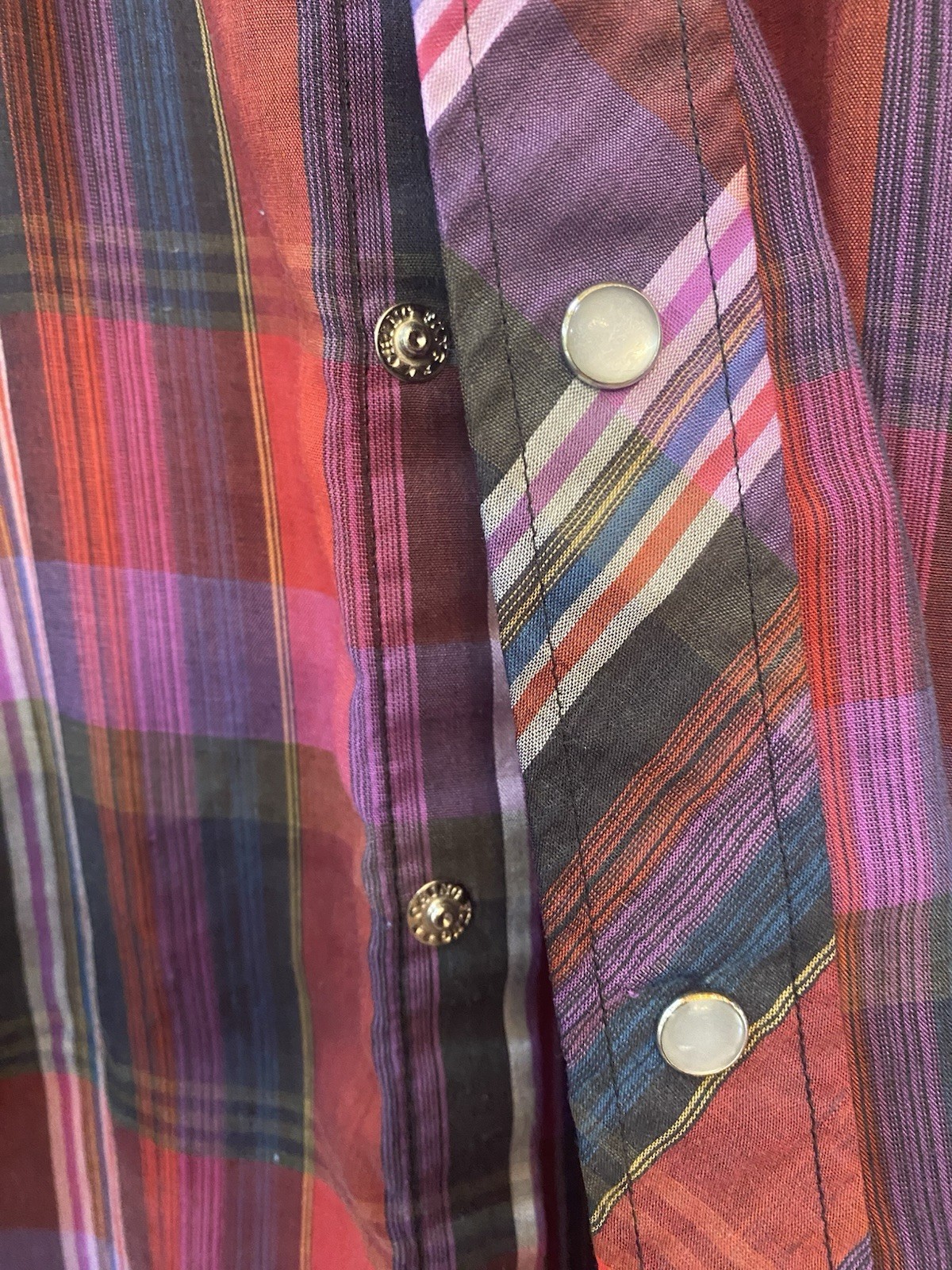 Plainsman 2XLTall Plaid Shirt Extra Long Tails Soft Cotton Blend Long Sleeve