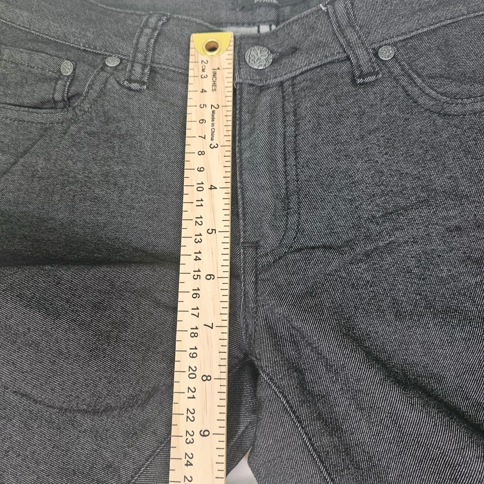 PrAna Size 8/29 Womens Charcoal Grey Organic Cotton Blend Straight Stretch Pants