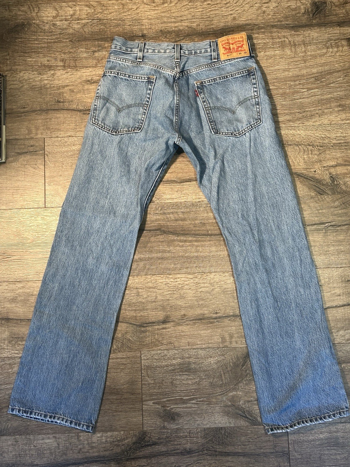 Levi’s Men’s Bootcut Jeans Light Wash Blue Denim Mid Rise 5-Pocket Cotton