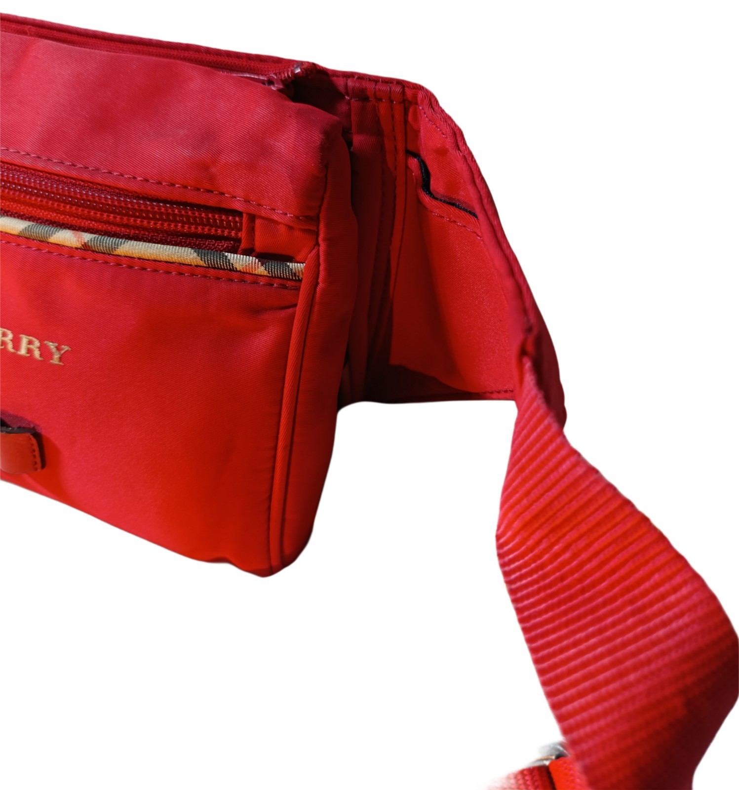 Burberry Red Golf Waist Bag