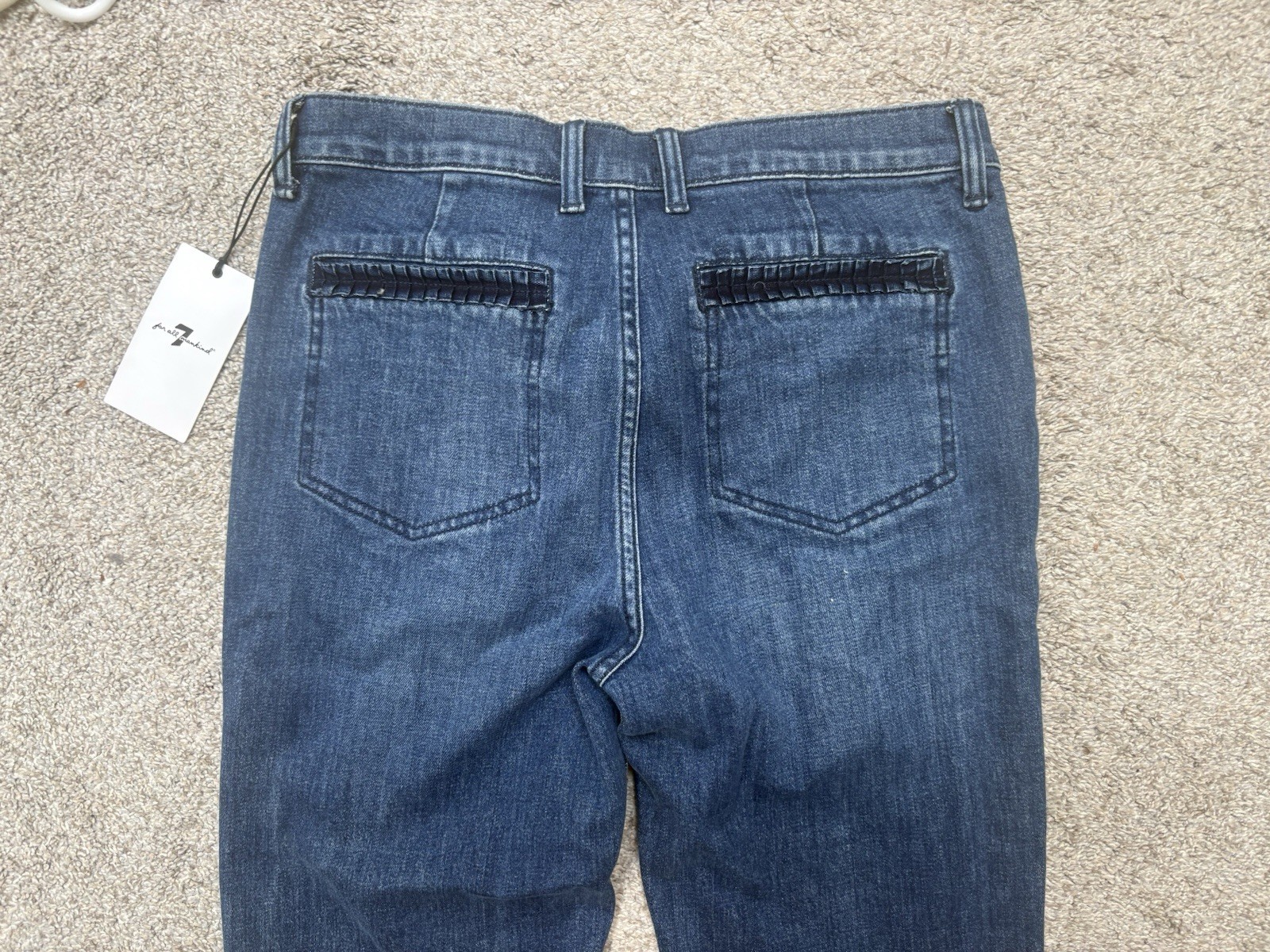 Dark Wash Flare Jeans 7 For All Man Kind Brand Size 29
