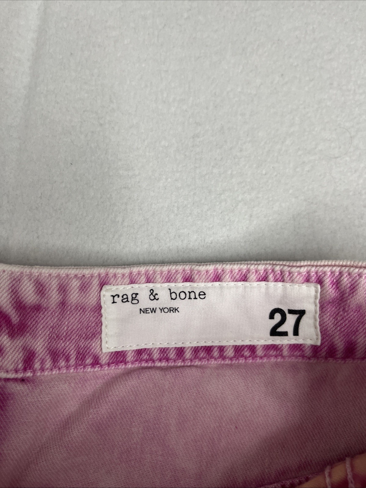 $325 rag & bone Nora Cargo Jeans in Pink Acid 27 Baggy Wide Leg Streetwear