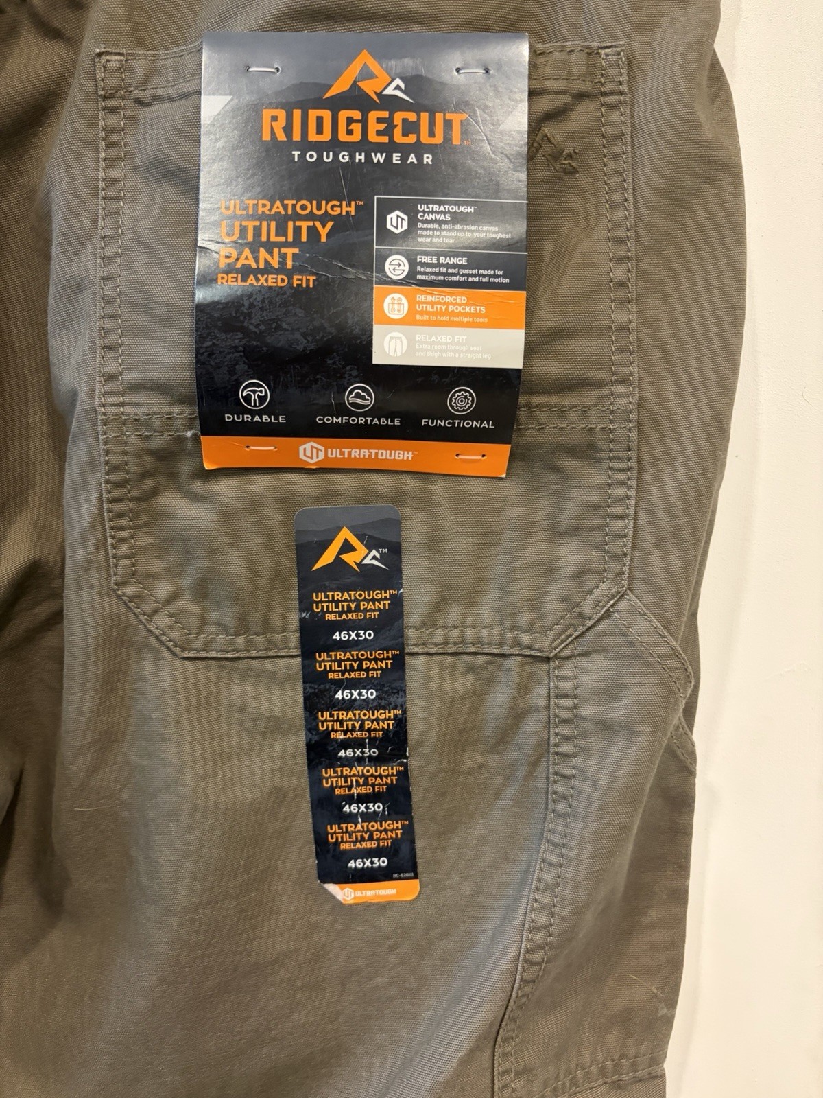 Men’s Ridgecut Toughwear Pants Size 46 x 30 NWT