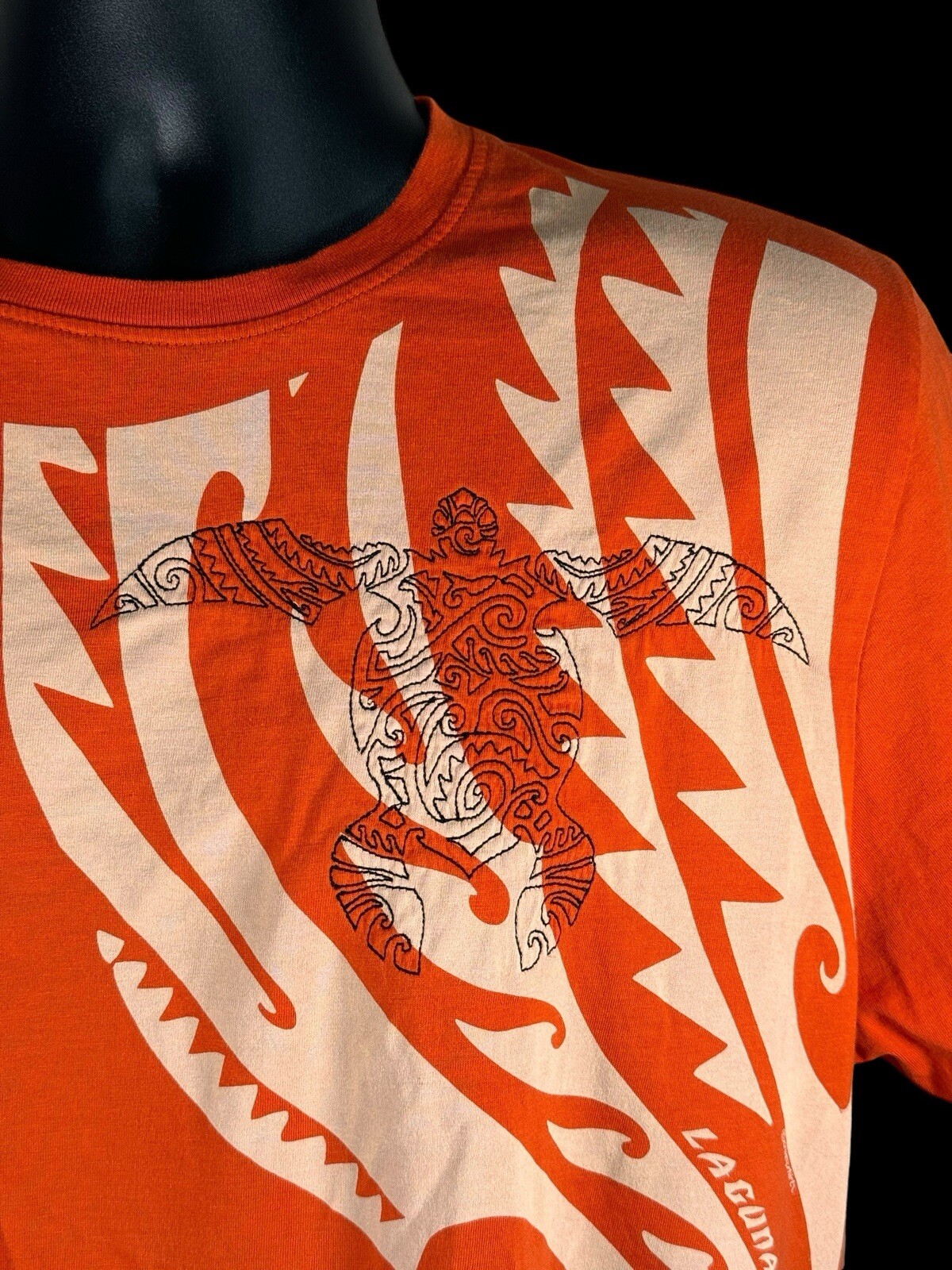 Crazy Shirt Laguna Beach California Embroidered Orange S/S T-Shirt Size Medium
