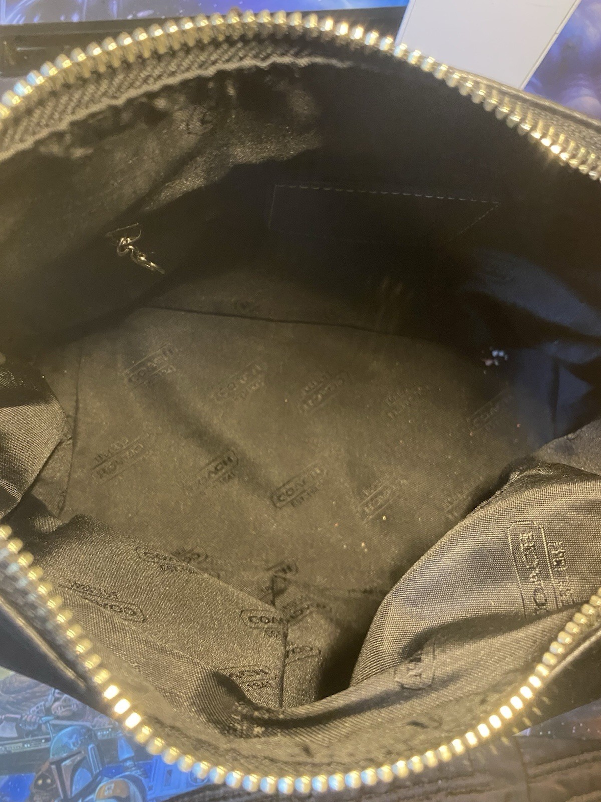 Coach Black Vintage Leather Demi Shoulder Bag Y2K
