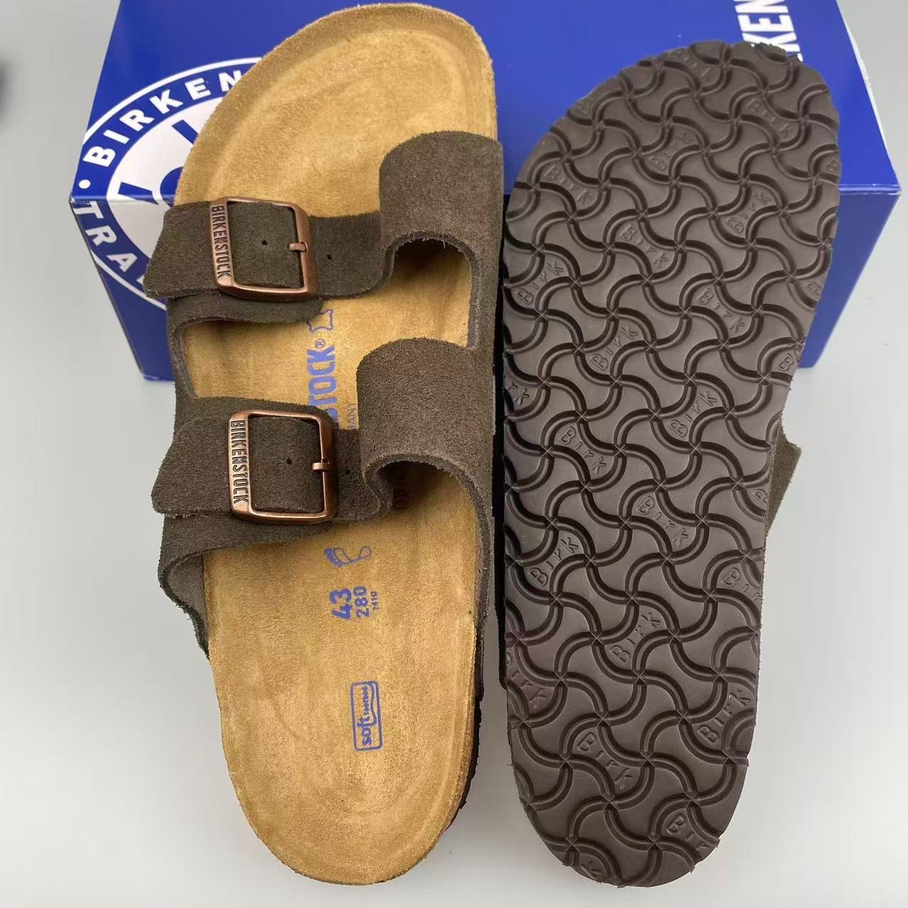 New Birkenstock Arizona Soft Footbed Suede Leather Unisex Sandals All colors