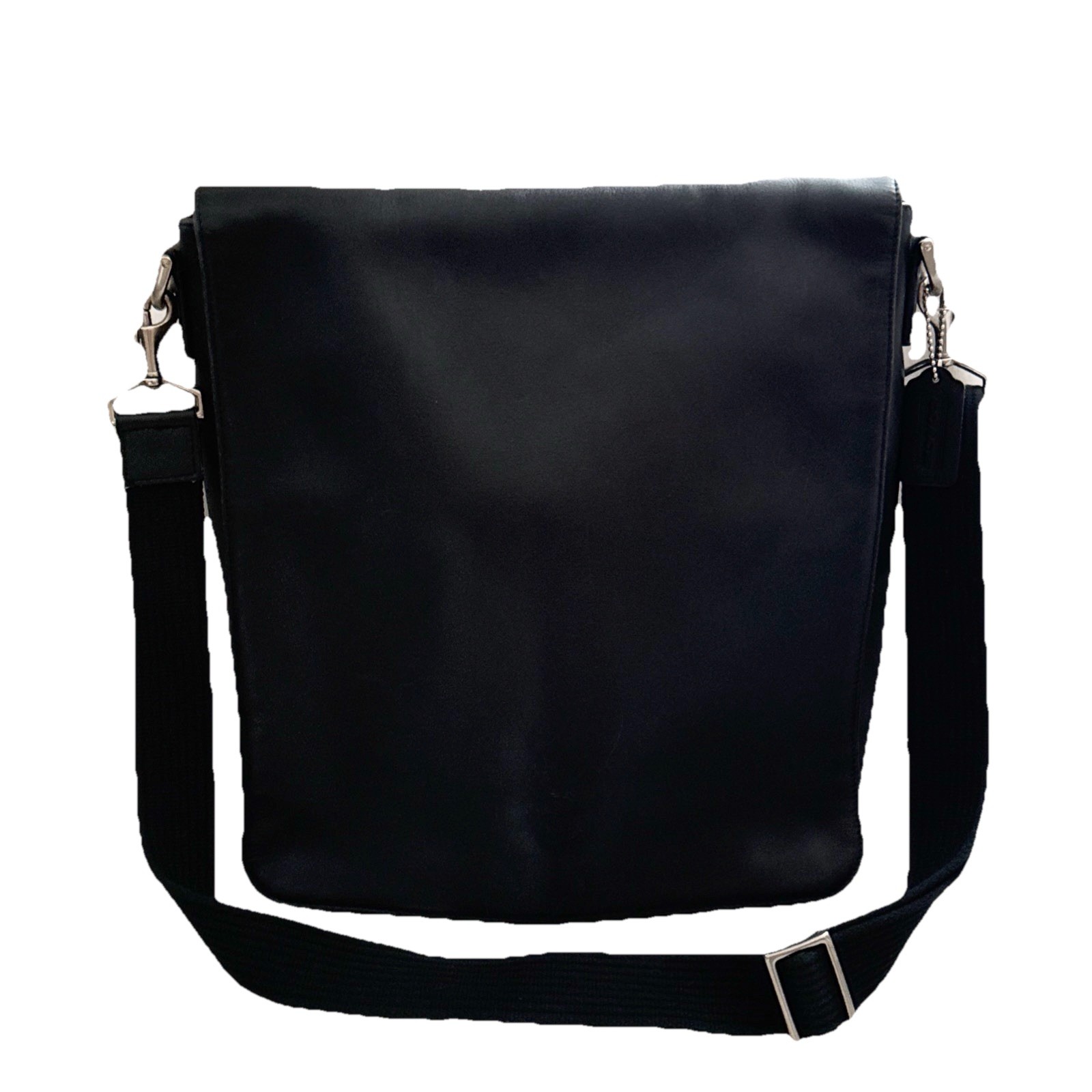 Coach Flap Leather Messenger Unisex Travel Work Briefcase Vintage # 5217 RARE