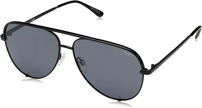 Quay Australia High Key Mini Sunglasses Black Smoke – New
