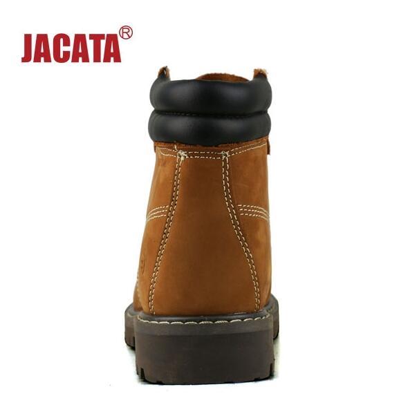 Jacata Men’s Winter Snow Work Boots Shoes 6″ Premium Waterproof Leather 8601