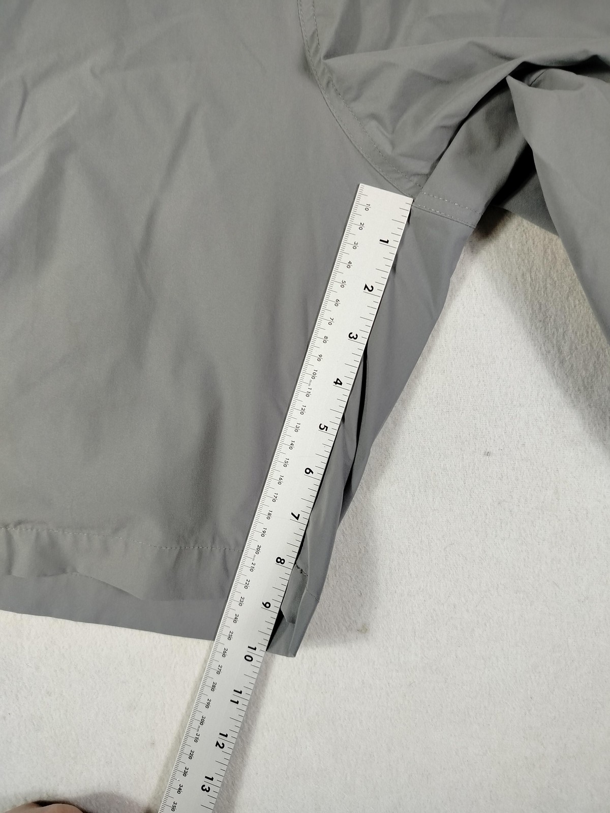 Orvis Shorts Mens 40 Gray Stretch Nylon Zip Pocket Hiking Golf Casual Outdoor