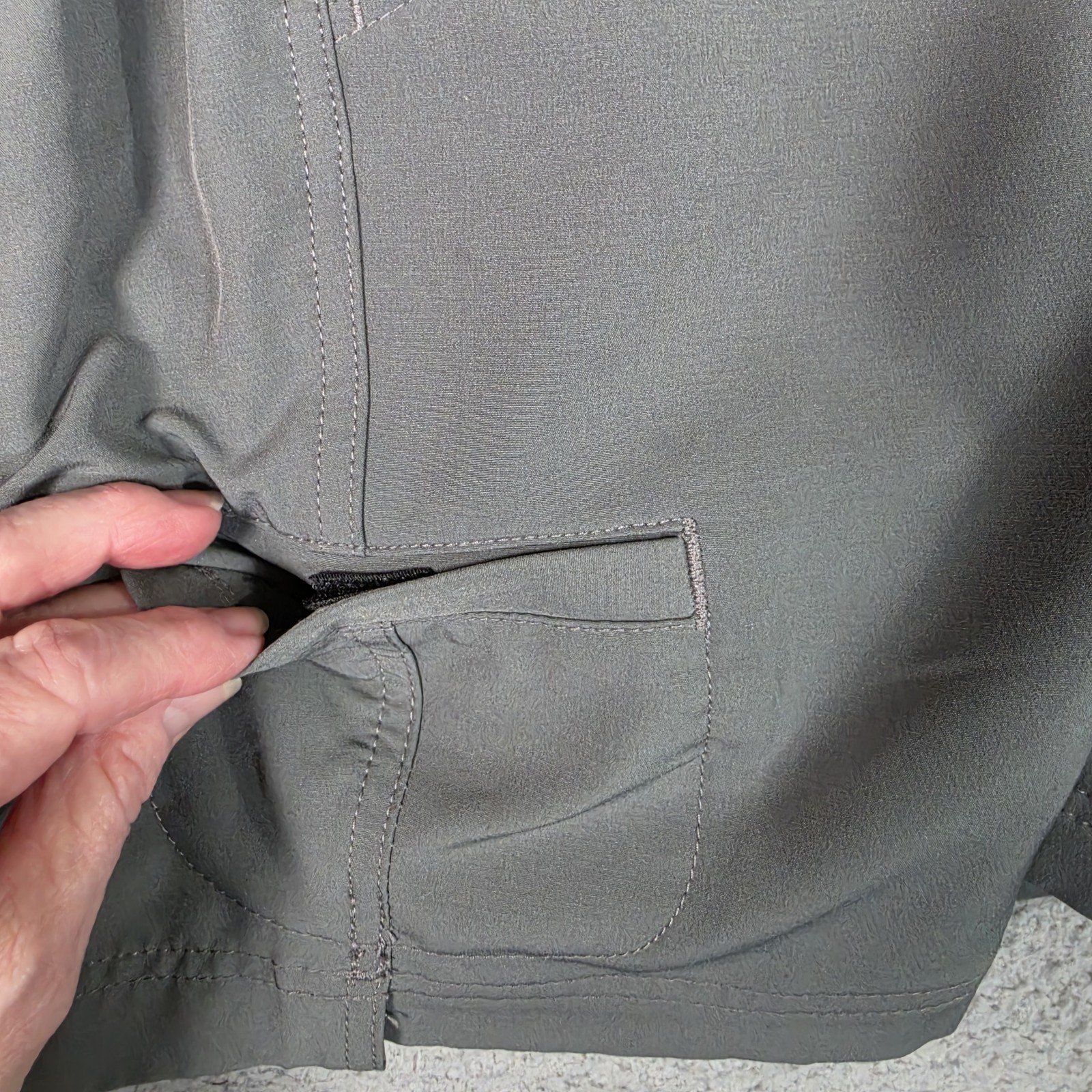 Dickies Cooling Temp IQ Cargo Shorts 12 Gray Stretch Utility Performance Golf