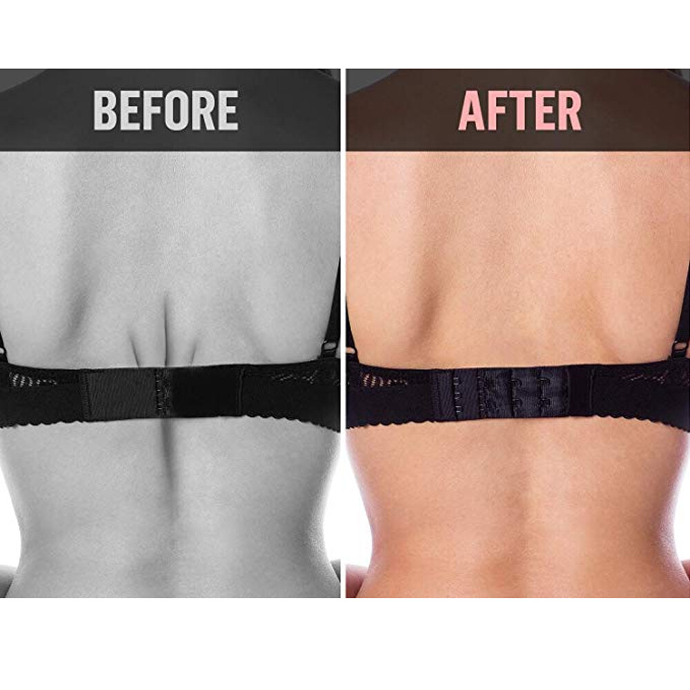 4Pcs Bra Extender 3/4 Hooks with Elastic 3 Rows Underwear Strap Belt Extension