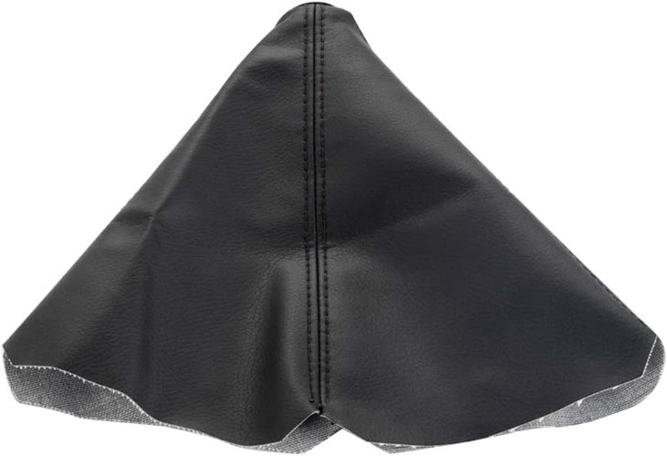Gear Shift Boot Cover, Universal Leather Gear Lever Gaiter Protec Color: Black