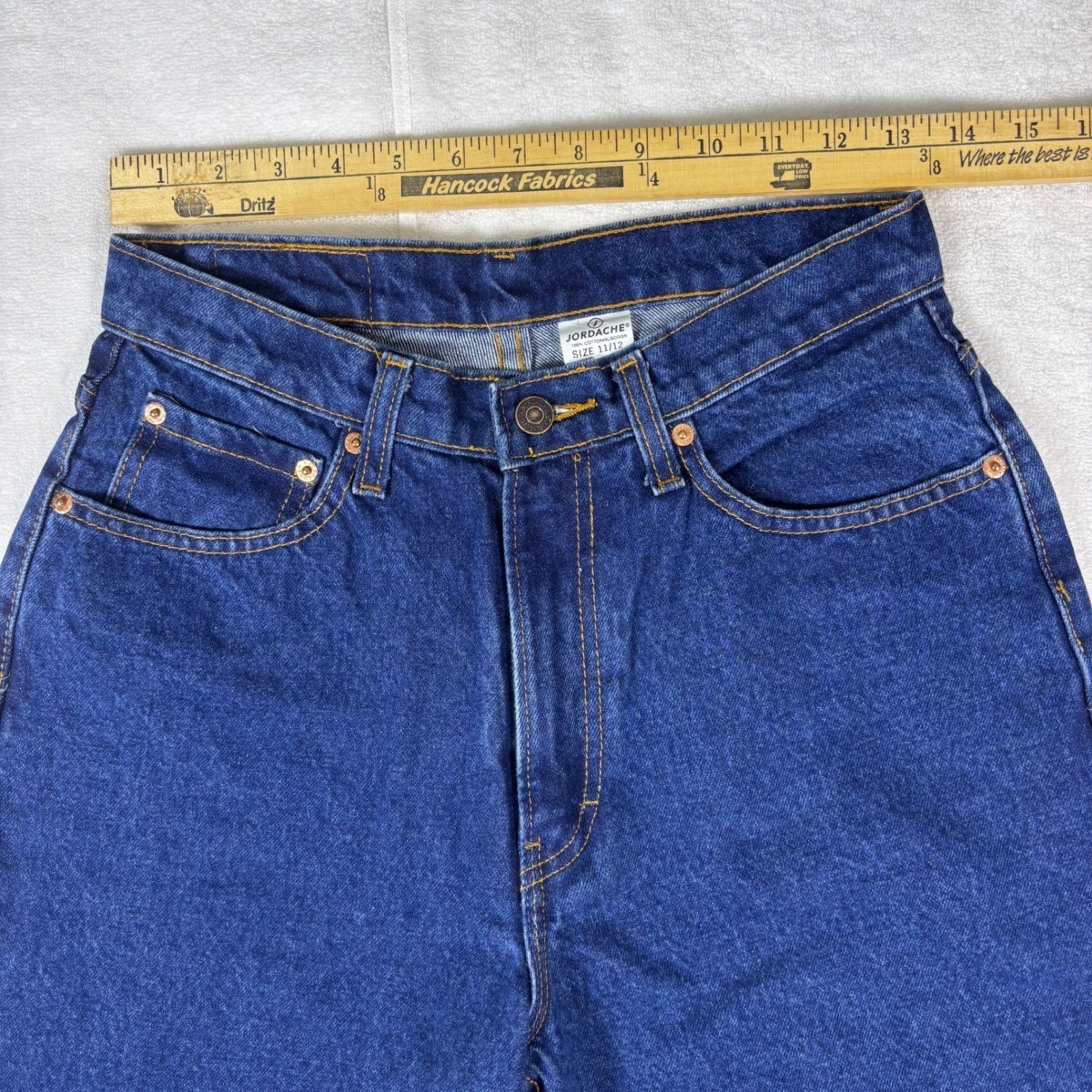 Vintage Jordache High Rise Jeans Women’s 11/12 Blue 100% Cotton 90s USA Brand