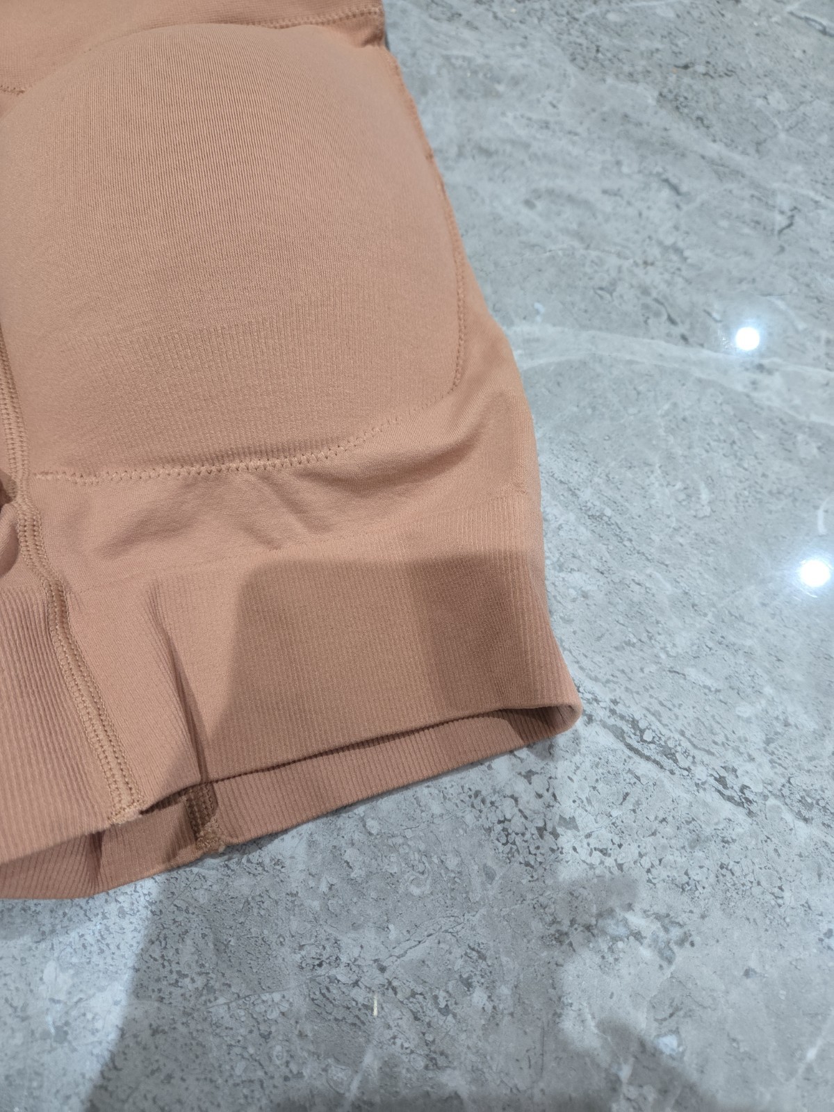 M&S Cool Comfort Seamless Bum Boosting Shorts SIZE M 12-14 RICH AMBER