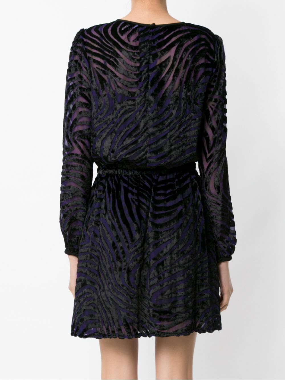 Michael Kors Tiger Velvet Jacquard Dress Iris/Purple XXS/S/XL Nwt $225