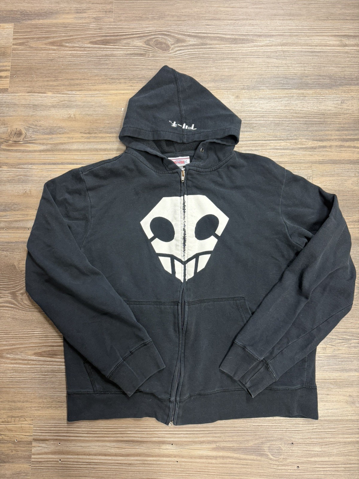 Vintage Shonen Jump Bleach Hoodie Medium Black Long Sleeve Mens Full Zip Anime