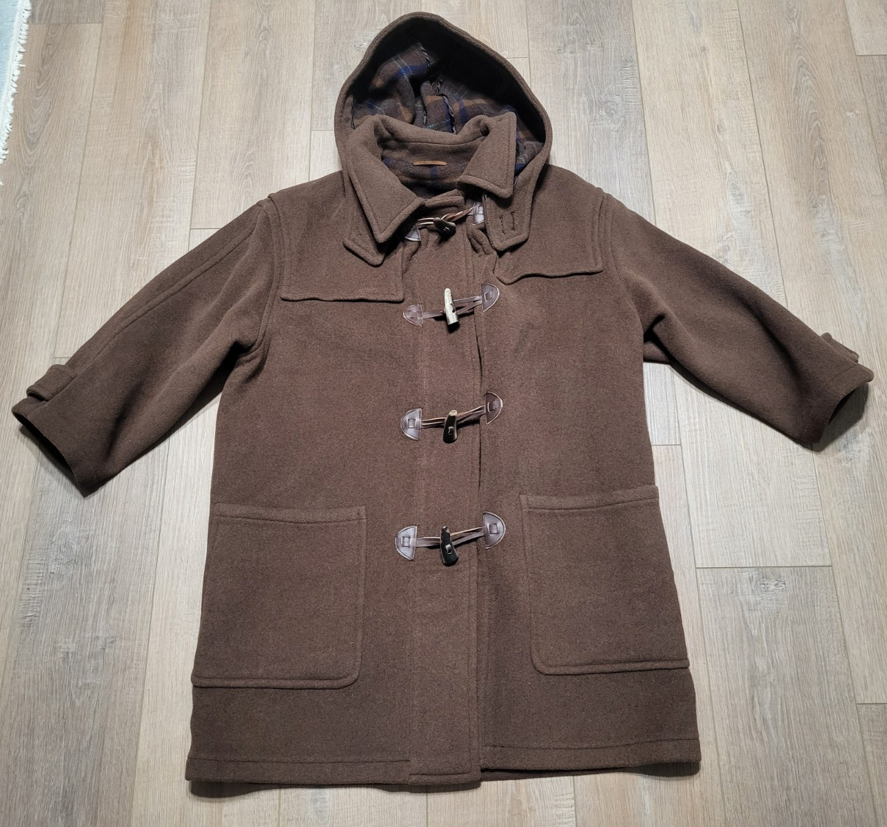 Vintage Griffe Duffle Coat Toggles Wool Cashmere Womens Italian Size 50 US:14 XL