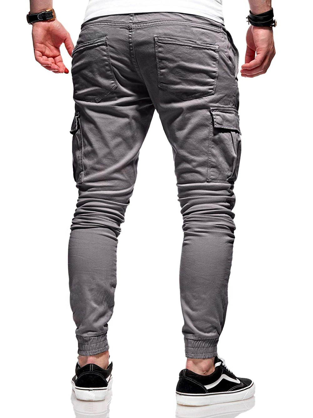 Men’s Casual Joggers Pants Sweatpants Cargo Combat Loose Sport Workout Trousers