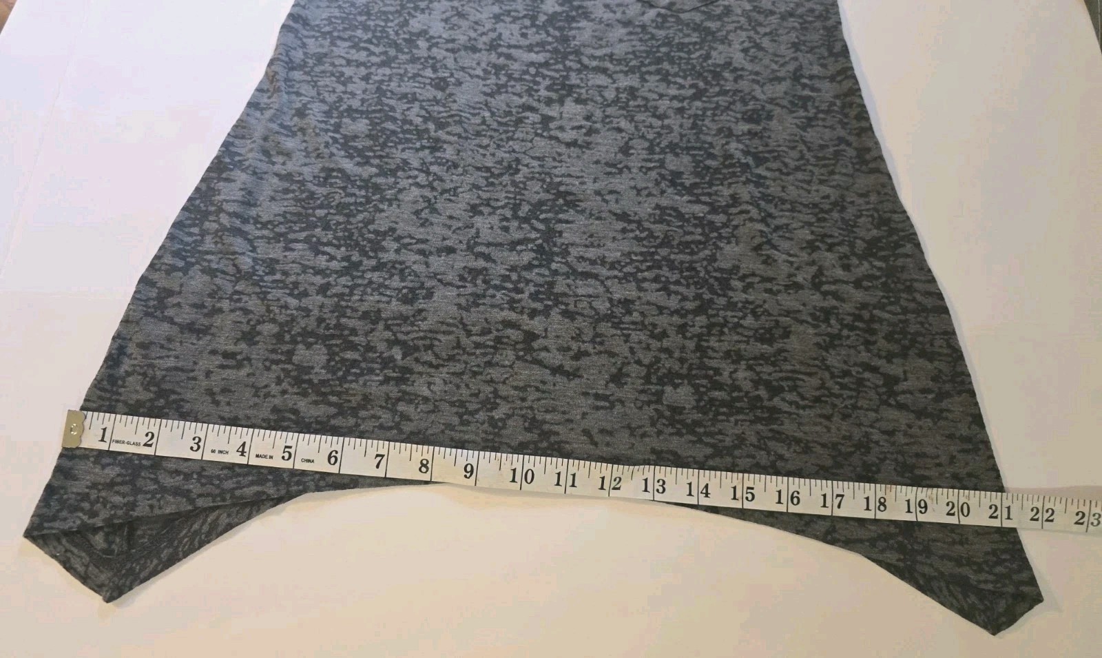 OP Ocean Pacific Small Gray Burnout Racerback Tank Top Lightweight Workout