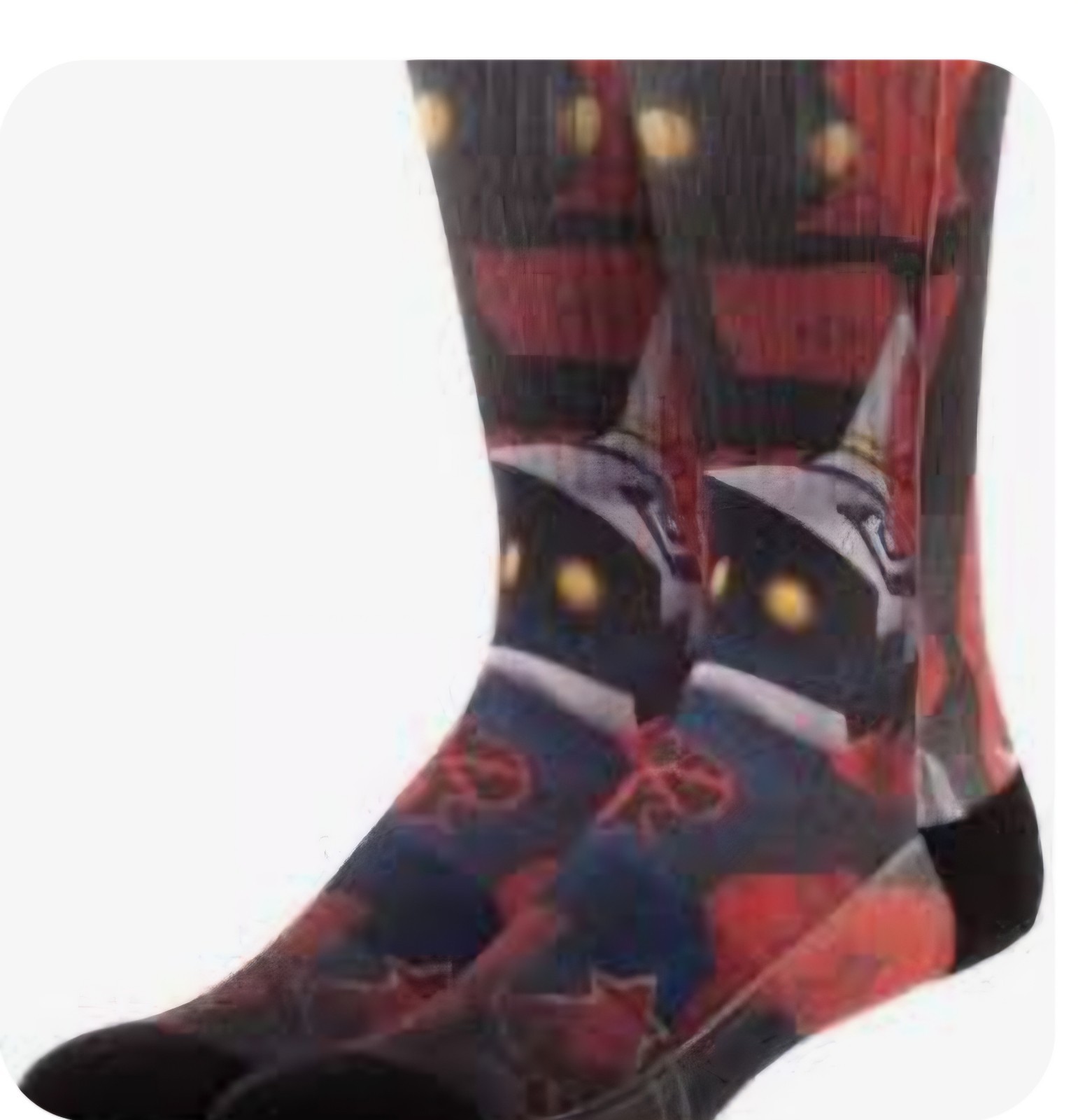 Kingdom Hearts “SHADOW HEARTLESS” Sublimated Crew Socks For Men 10 – 13