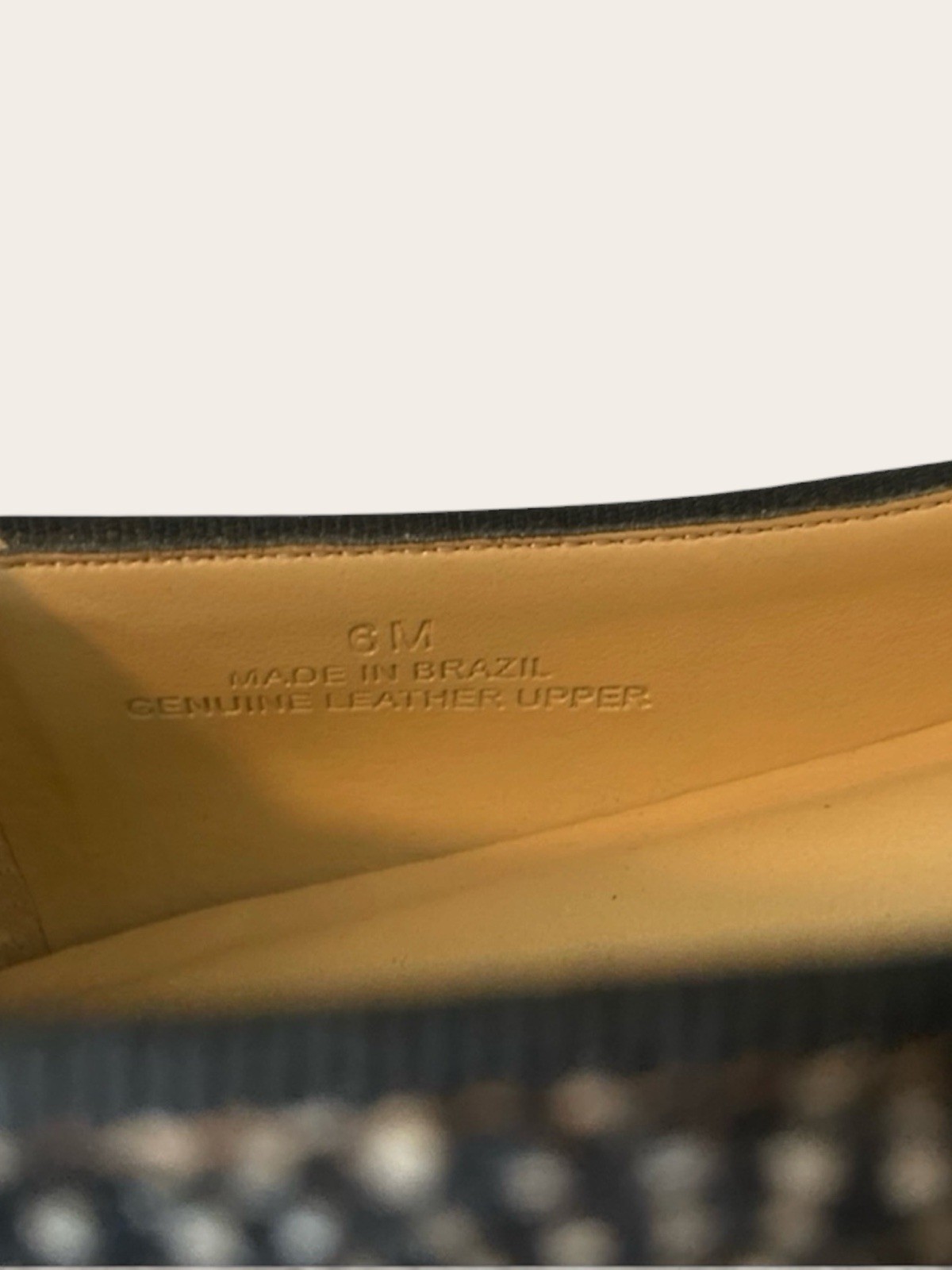 Talbots Sleek Black Animal Spotted Calf Hair Flats Size 6