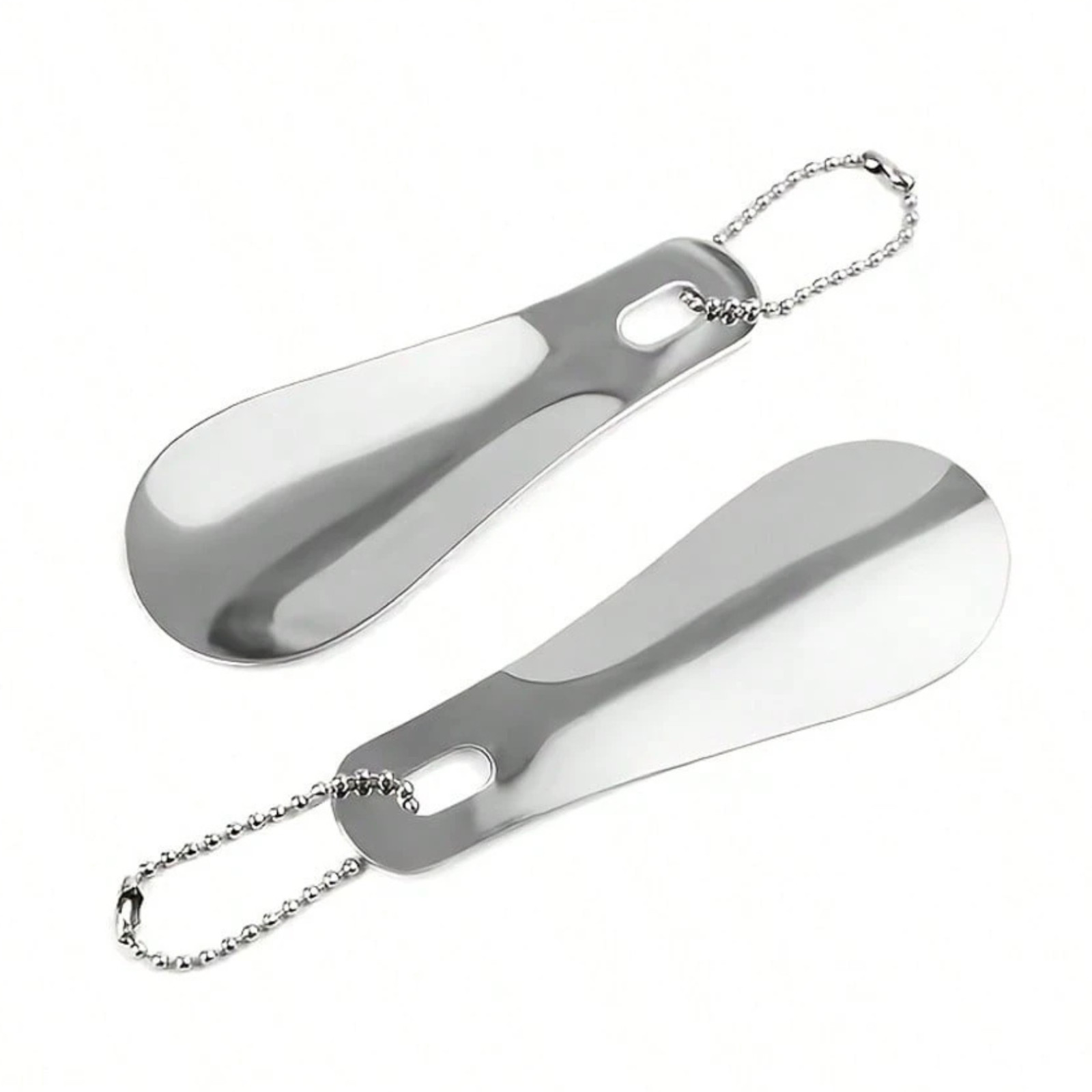 Portable Metal Shoe Horn Lifter Mini Stainless Steel Boot Puller Spoon For Help