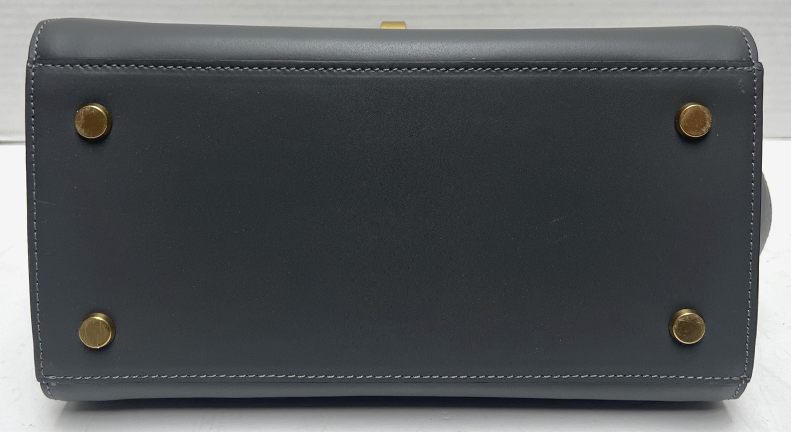 WOMEN MIRIADE ASTER GRIGIO GRAY LEATHER SHOULDER BAG – MADE IN ITALY